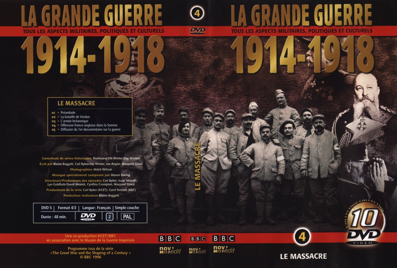 Jaquette DVD La grande guerre 1914 1918 vol 4
