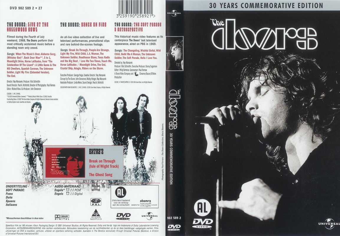 Jaquette DVD The Doors 30 Years Commemorative Edition