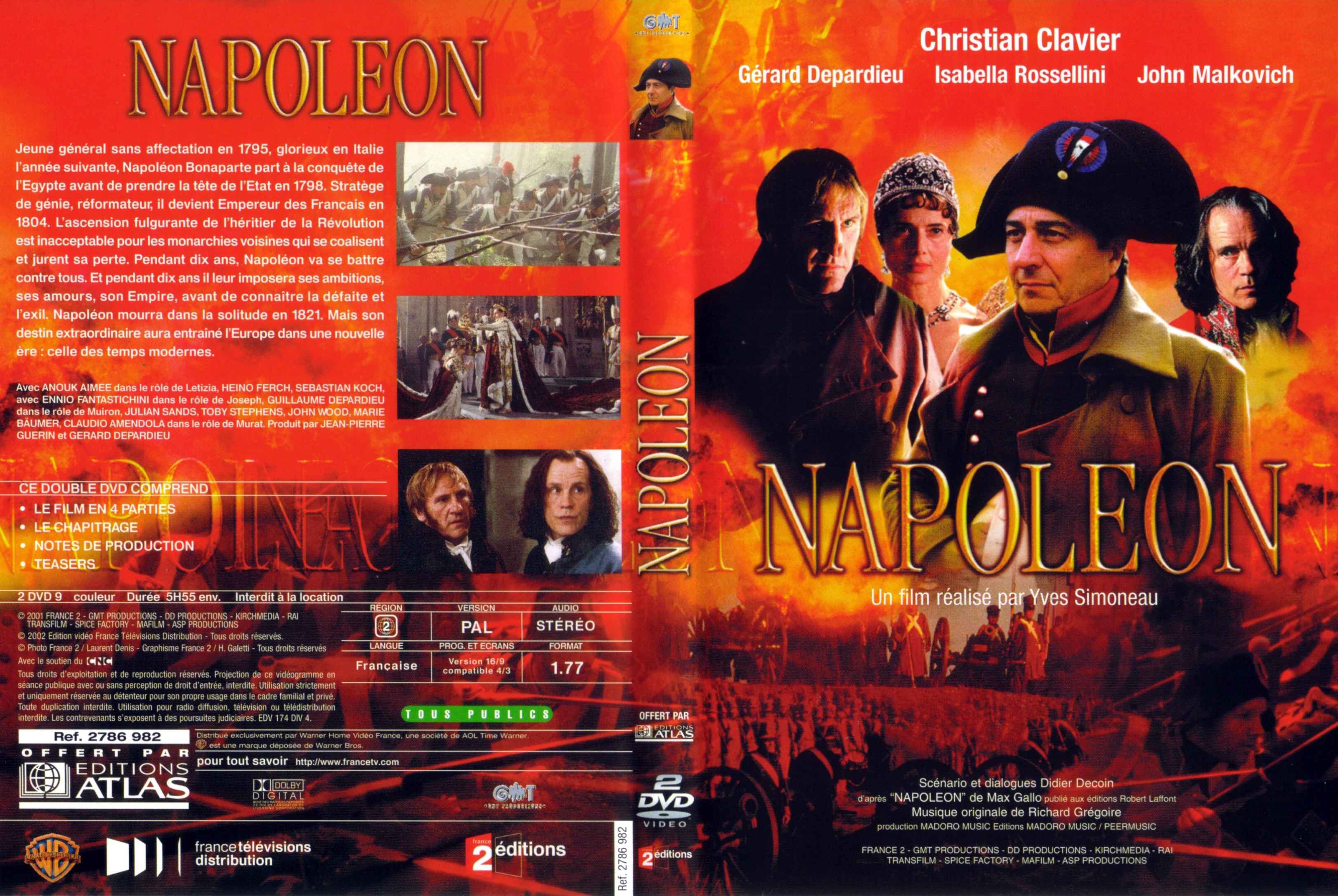 Jaquette DVD de Napoléon série tv Cinéma Passion