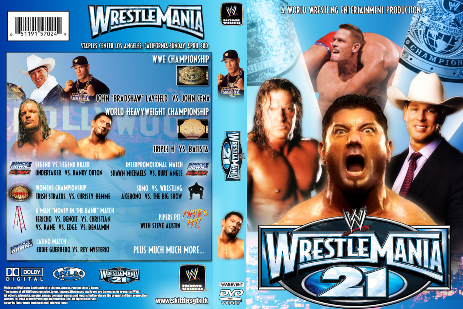 Jaquette DVD WWE Wrestlemania 21