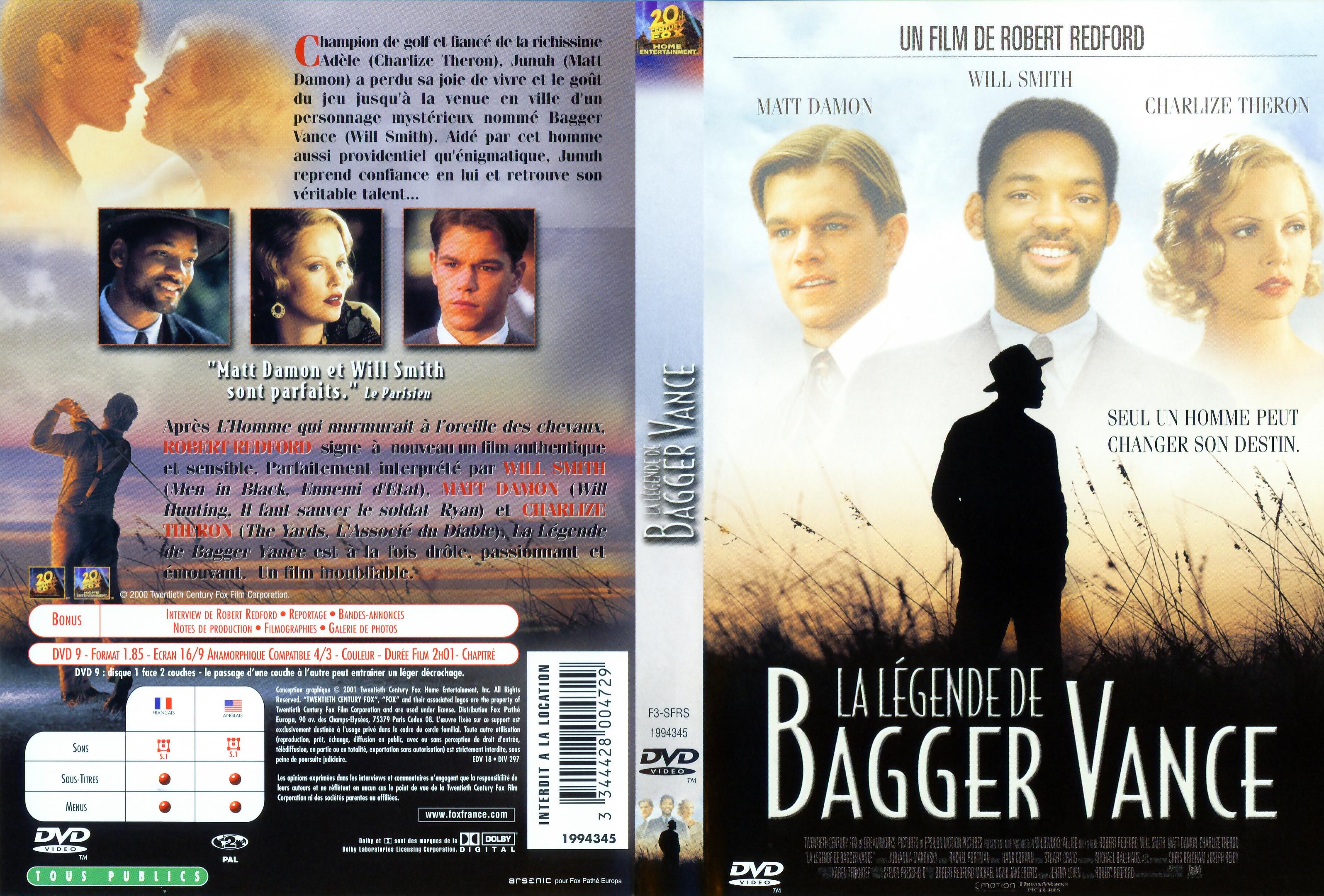 Jaquette DVD La lgende de Bagger Vance