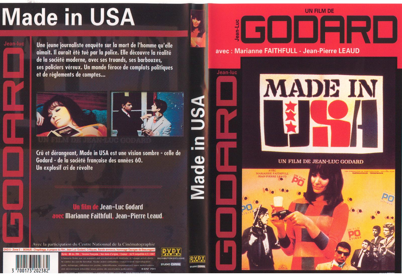 Jaquette DVD Made in USA