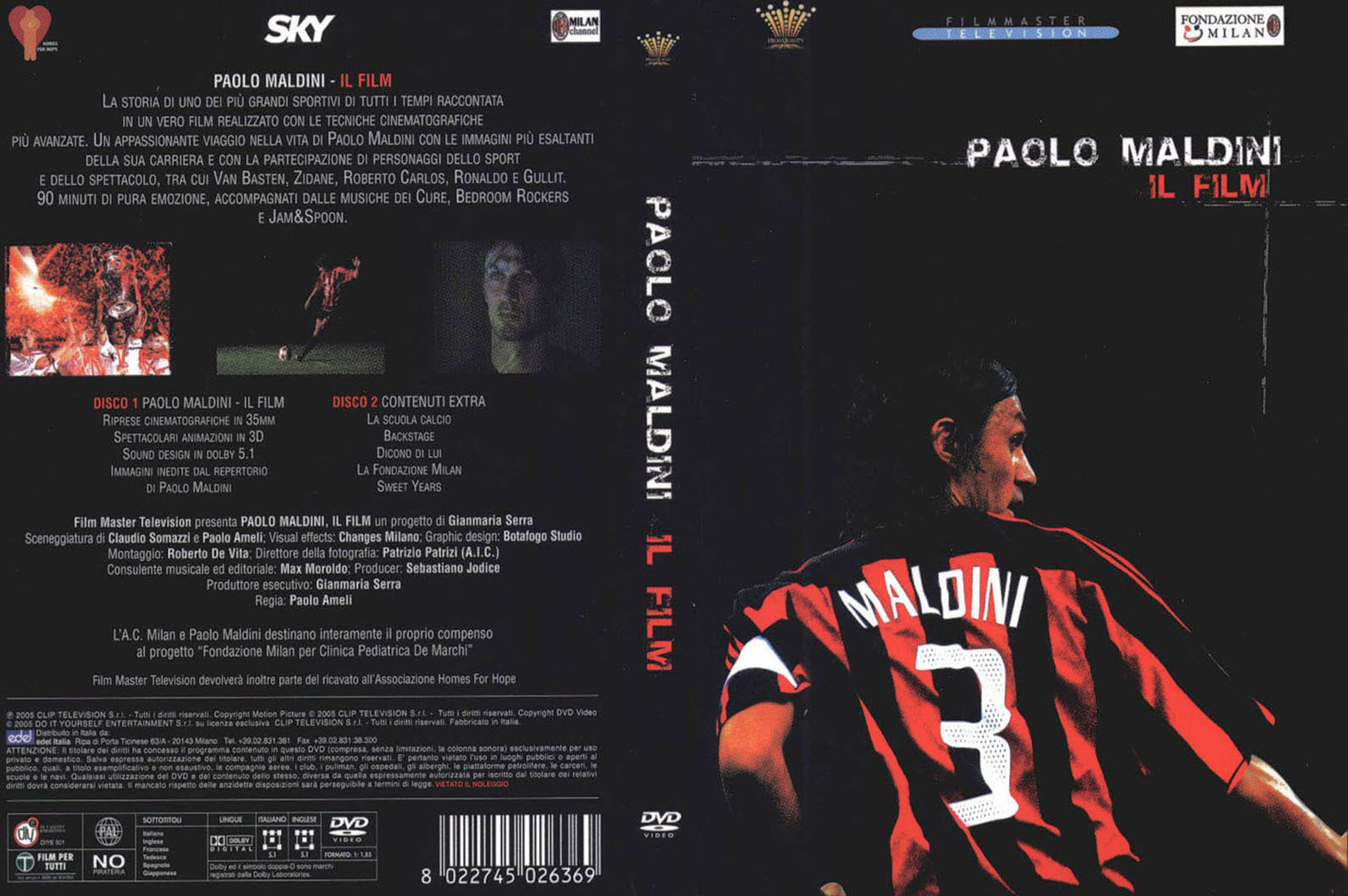 Jaquette DVD Paolo Maldini Il Film