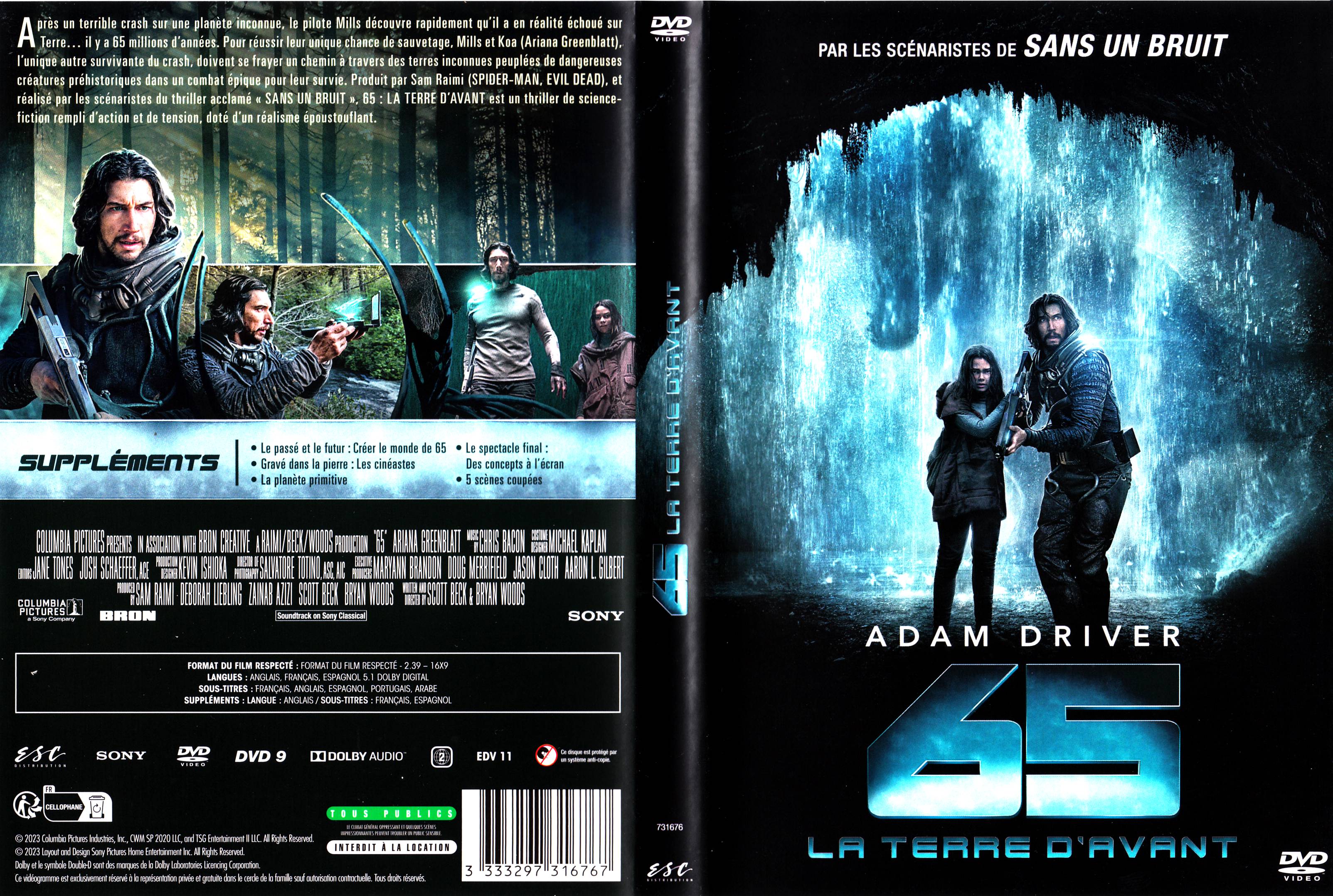 Jaquette DVD 65 la terre d