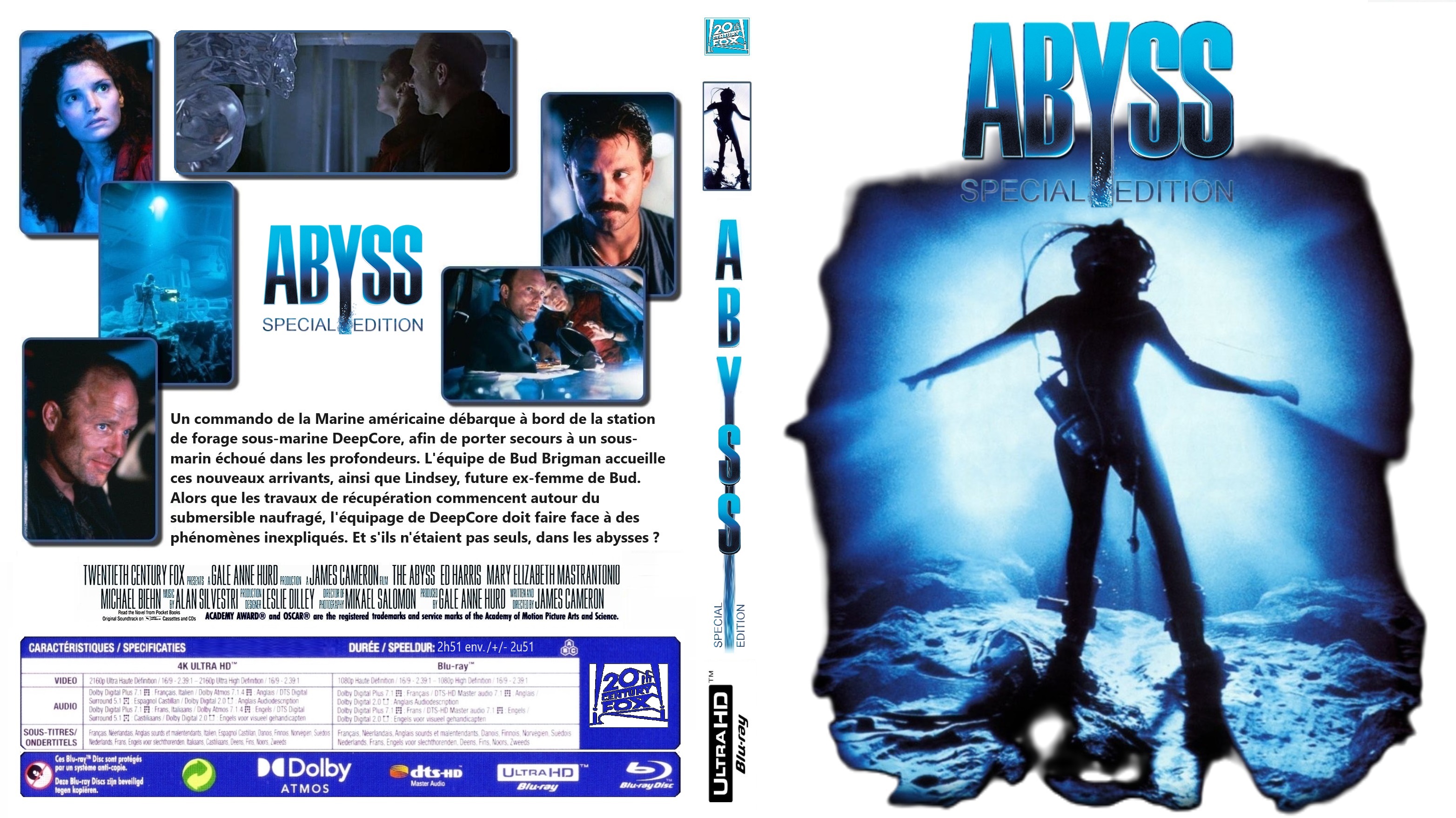 Jaquette DVD Abyss special edition 4K custom (BLU-RAY)