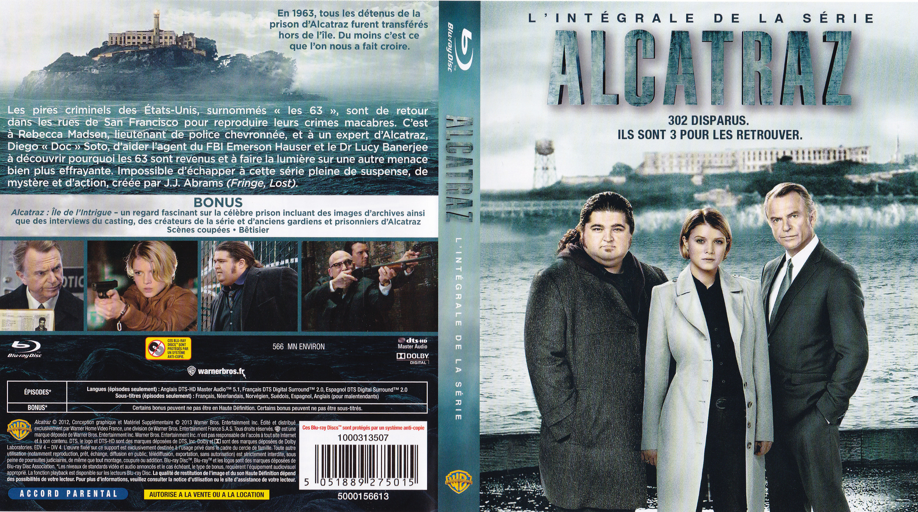 Jaquette DVD Alcatraz (BLU-RAY)