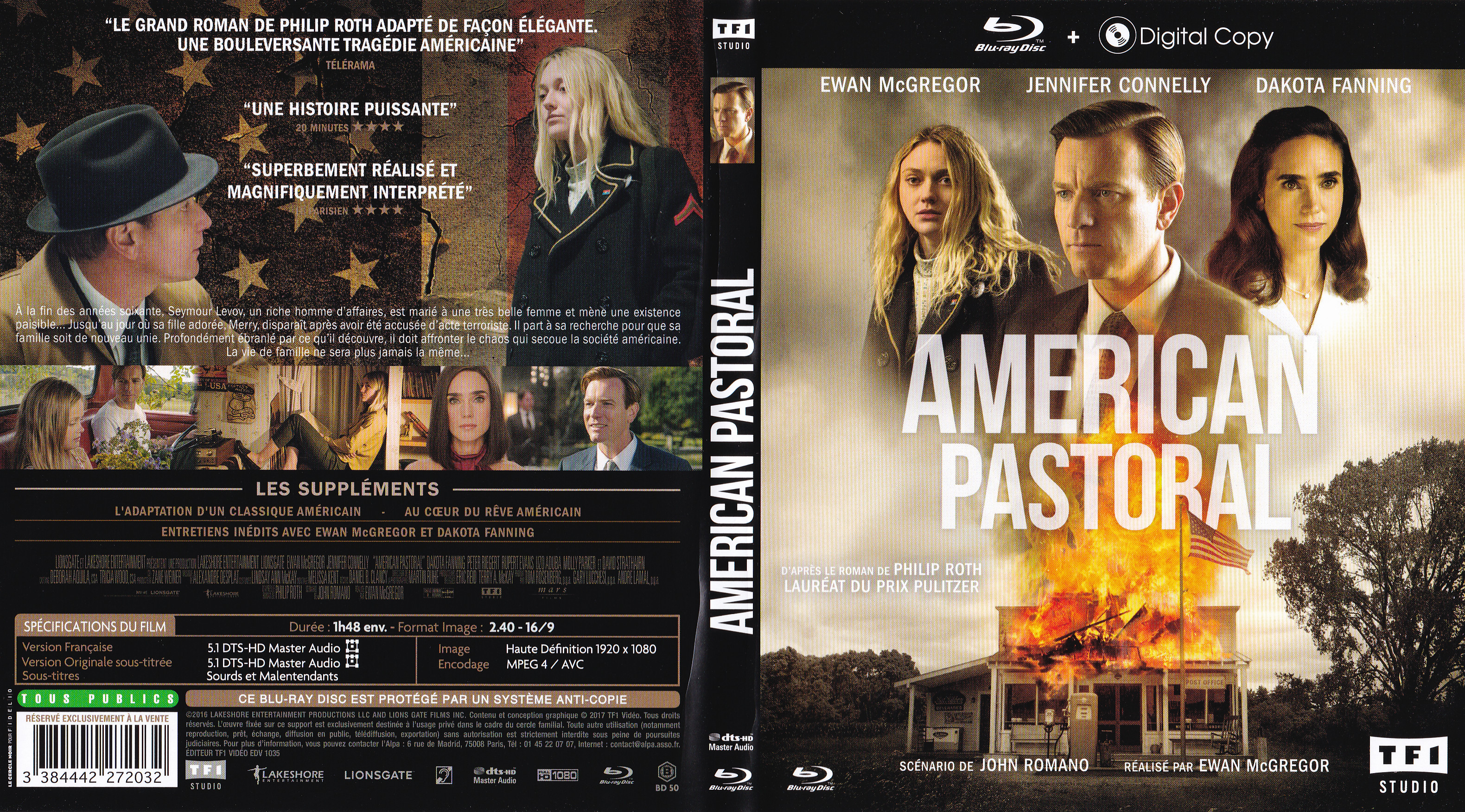 Jaquette DVD American pastoral (BLU-RAY)