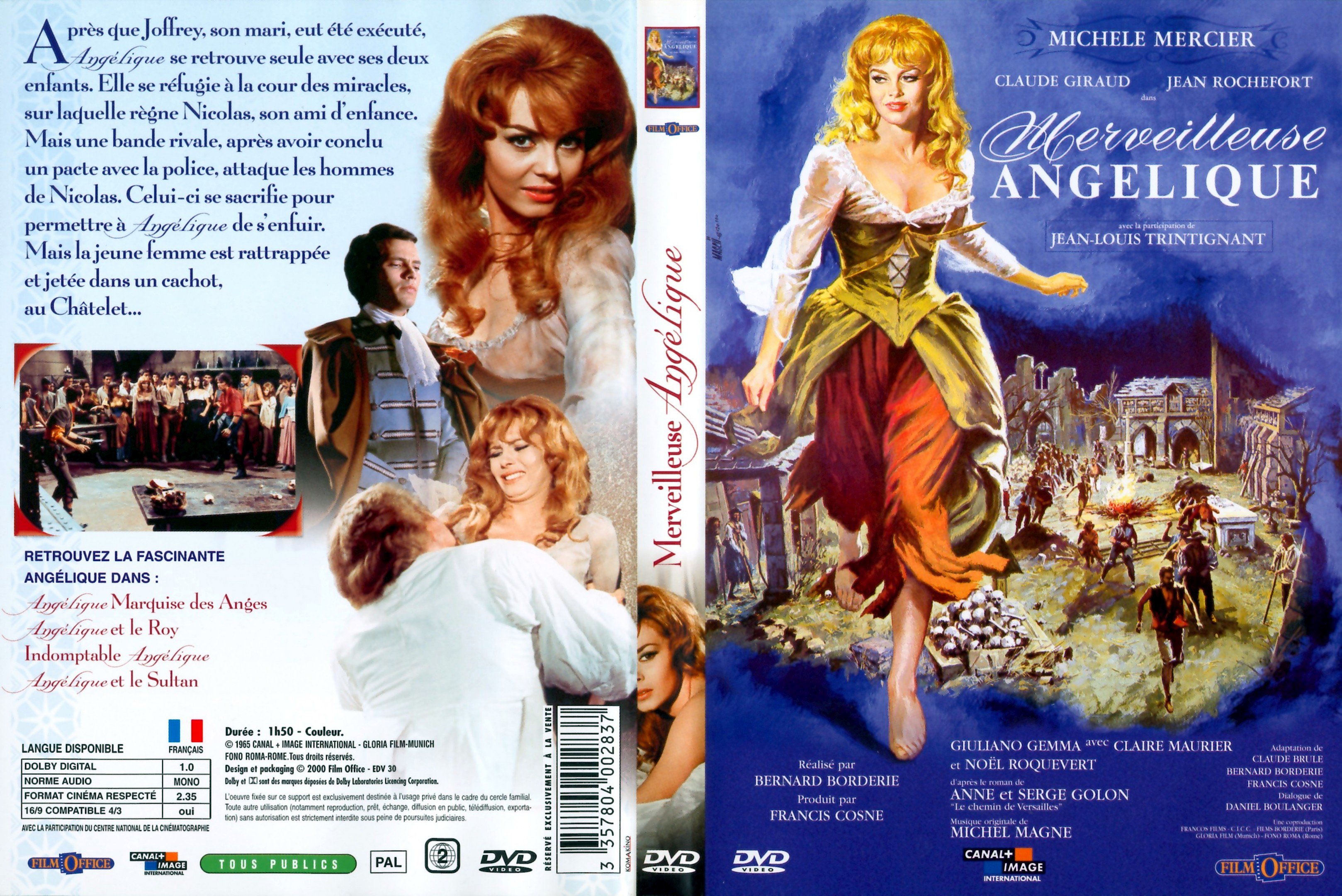 Jaquette DVD Anglique - Merveilleuse Anglique