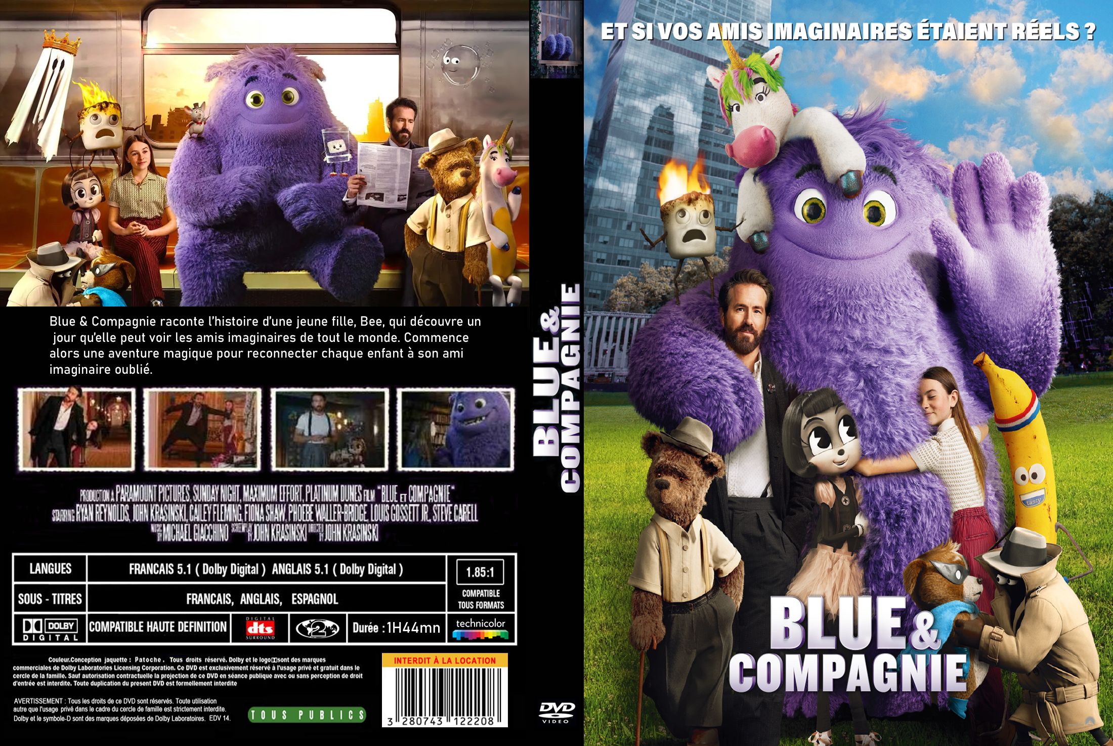 Jaquette DVD BLUE et compagnie custom