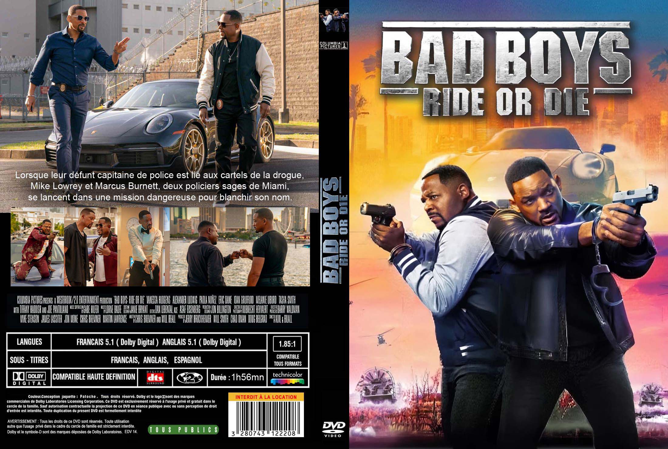 Jaquette DVD Bad Boys ride or die custom