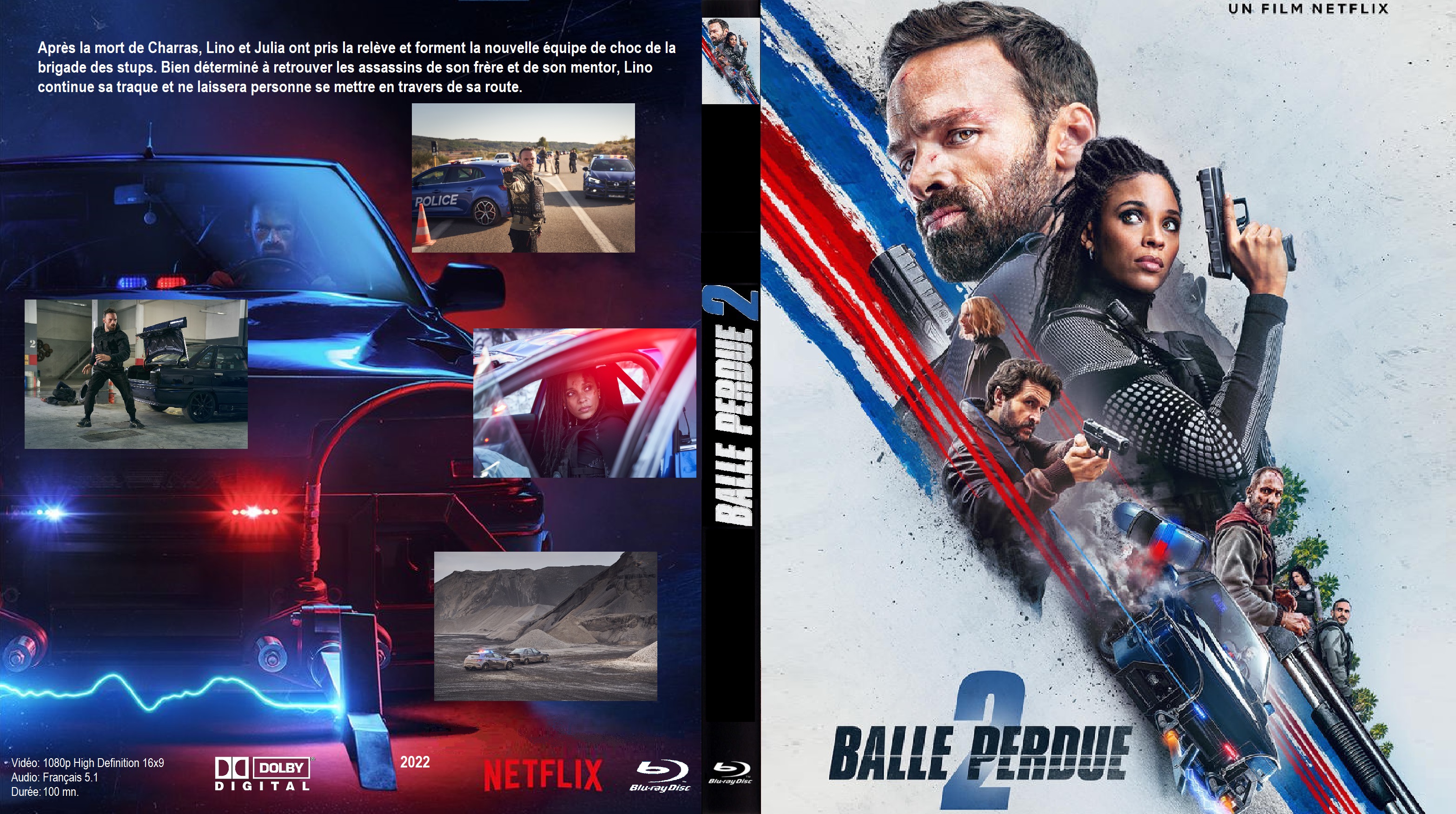 Jaquette DVD Balle perdue 2 BLU RAY custom