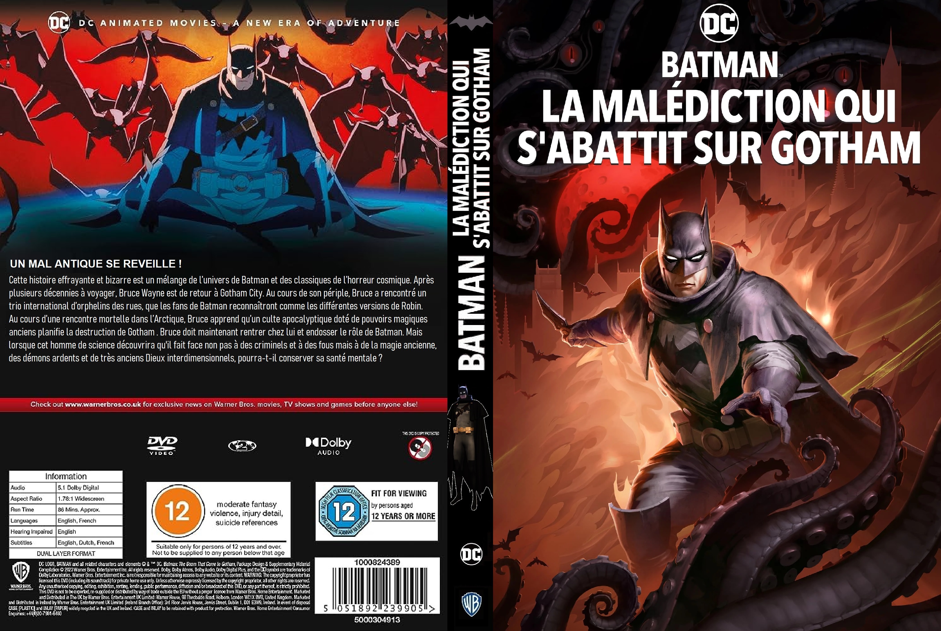 Jaquette DVD Batman La Malediction qui s