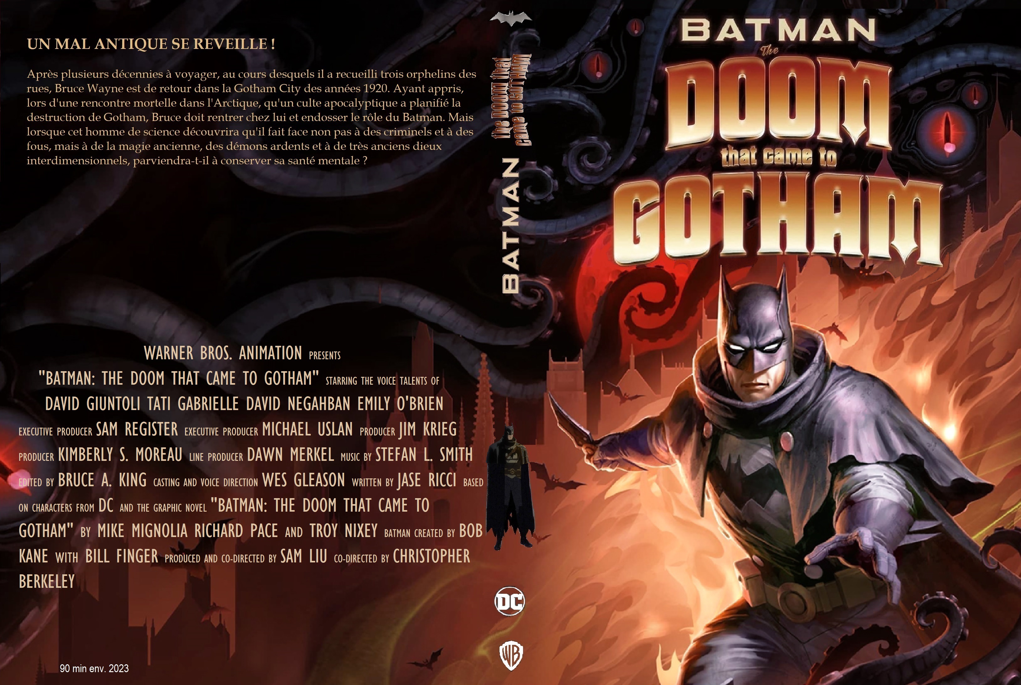 Jaquette DVD Batman The Doom that came to Gotham custom v2