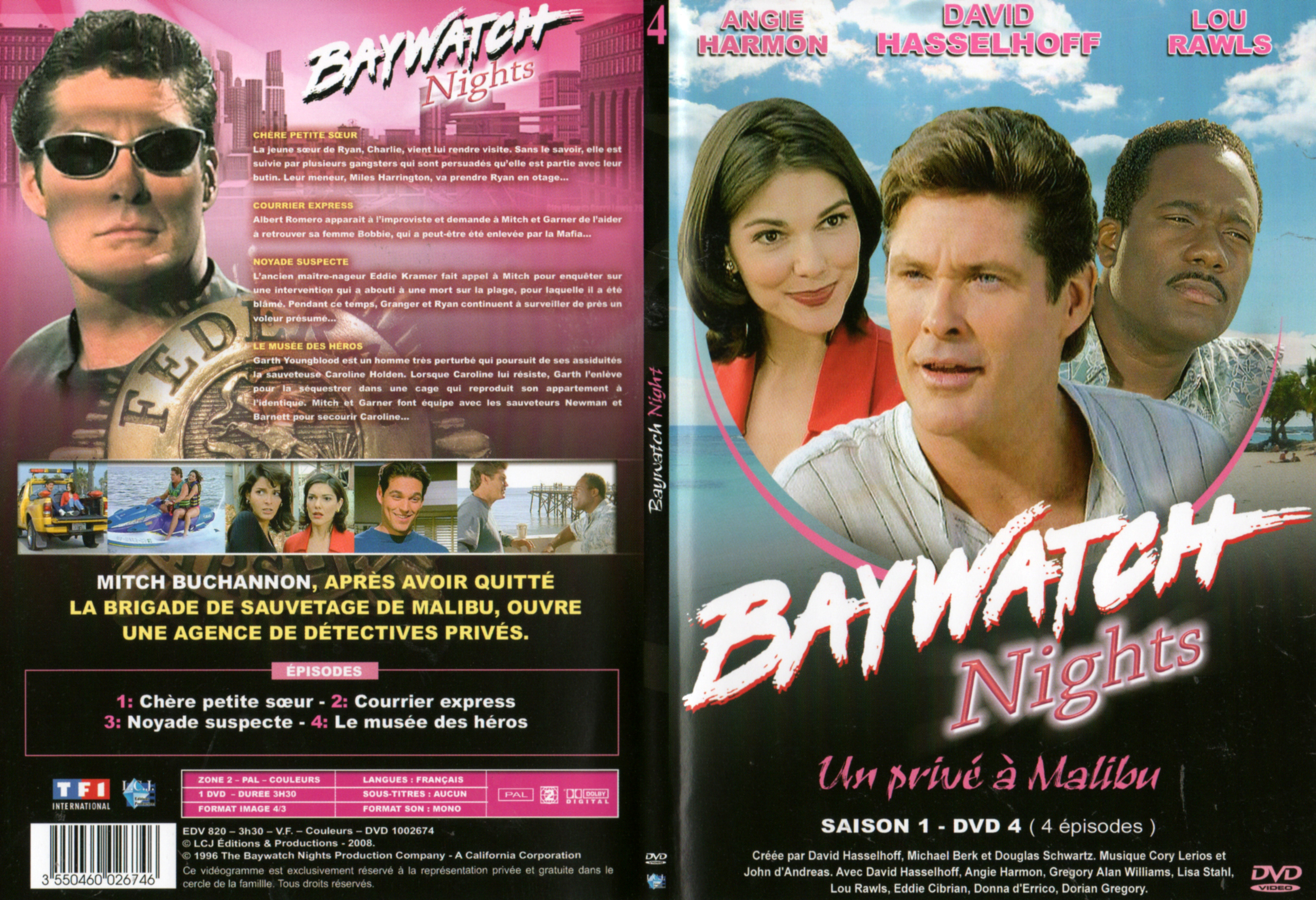 Jaquette DVD Baywatch nights Saison 1 DISC 4