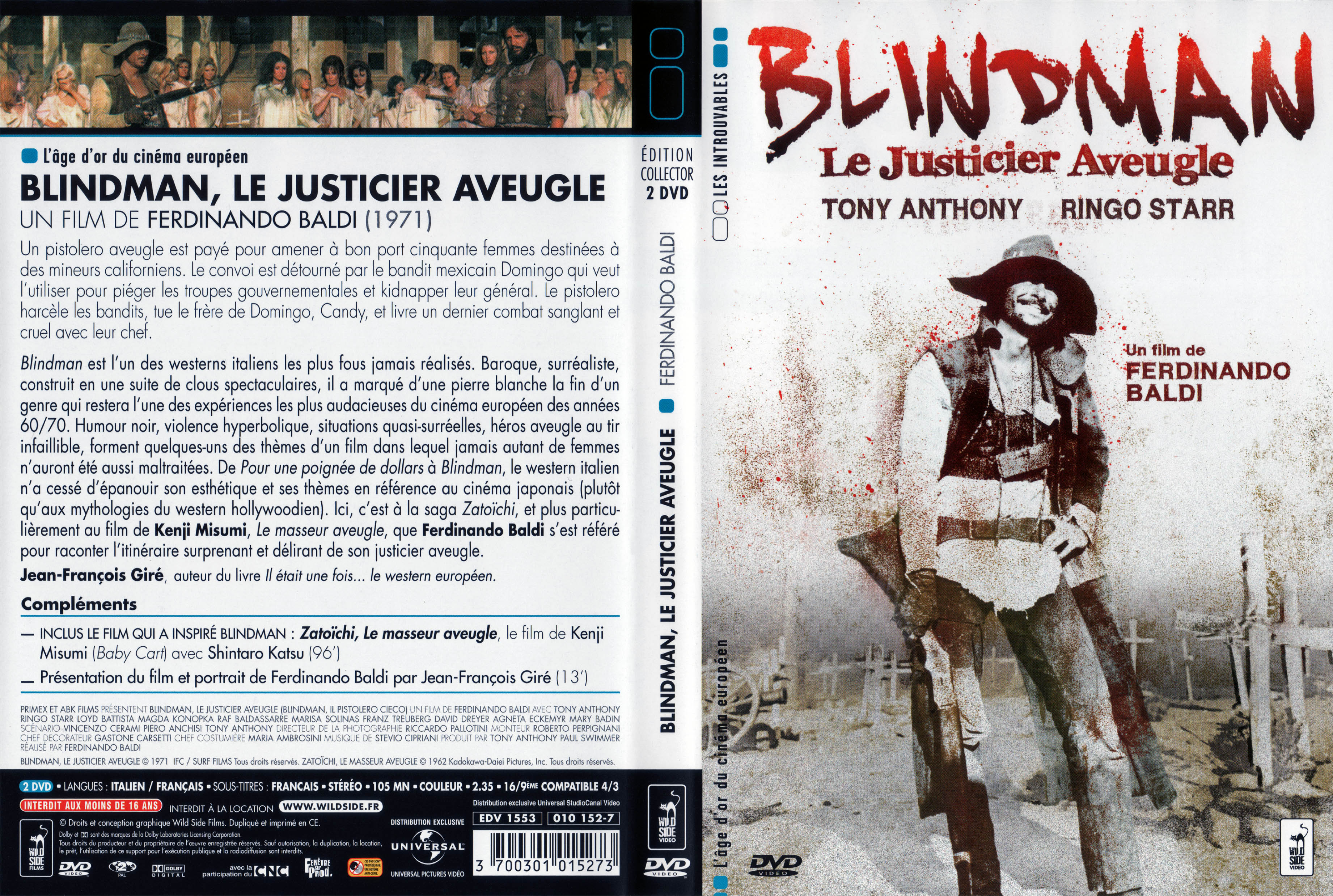 Jaquette DVD Blindman le justicier aveugle