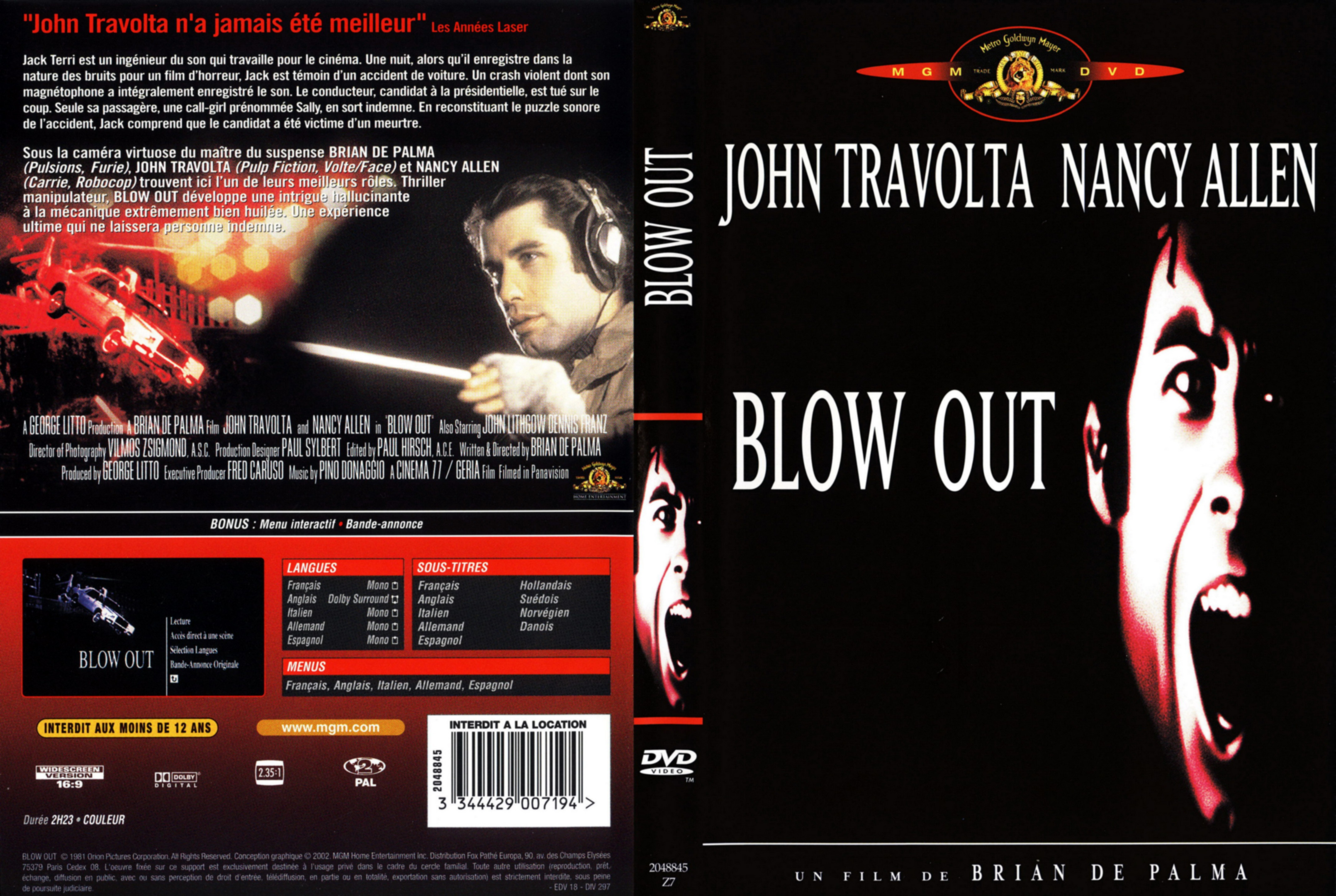 Jaquette DVD Blow out