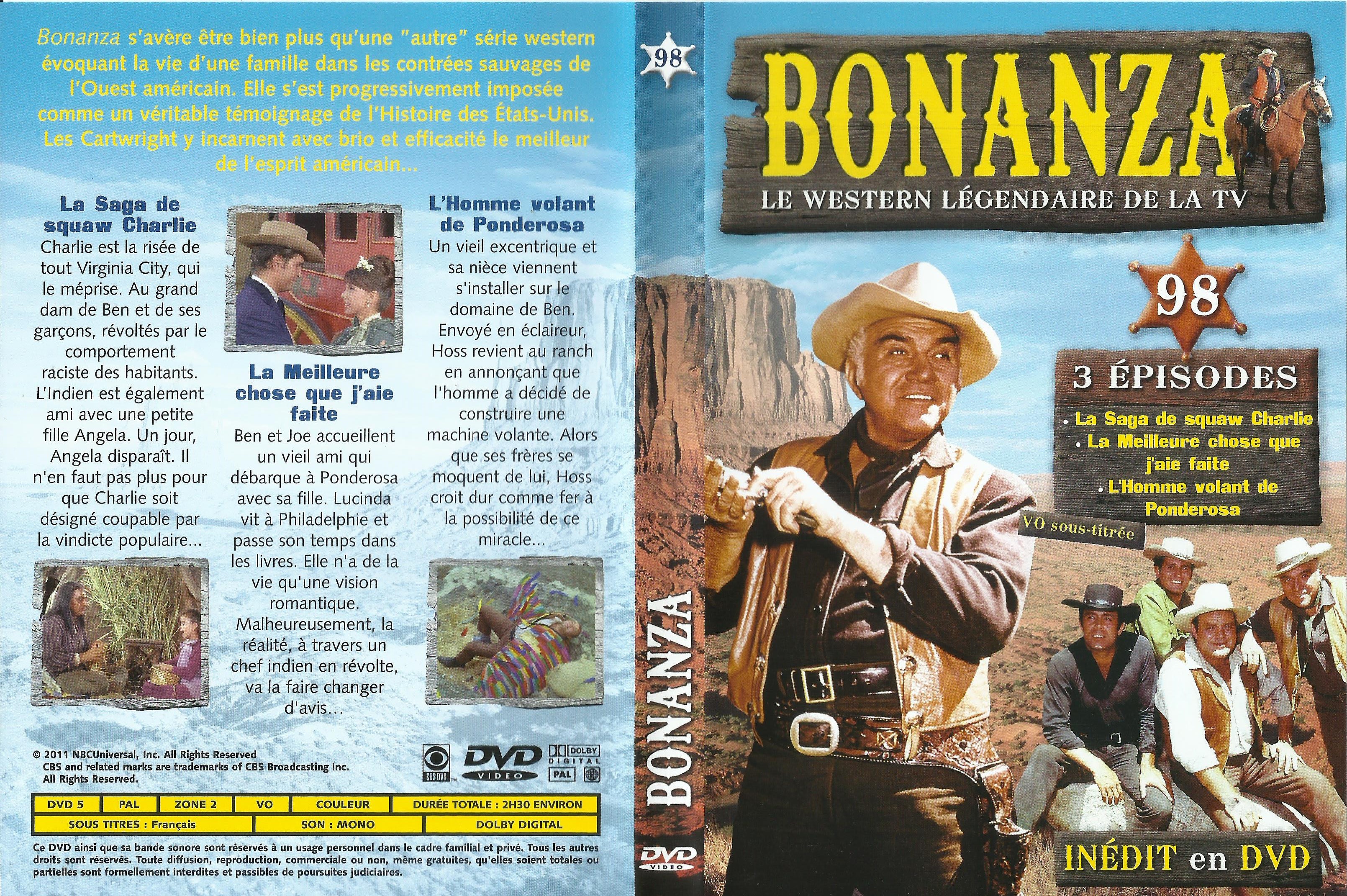 Jaquette DVD Bonanza vol 98