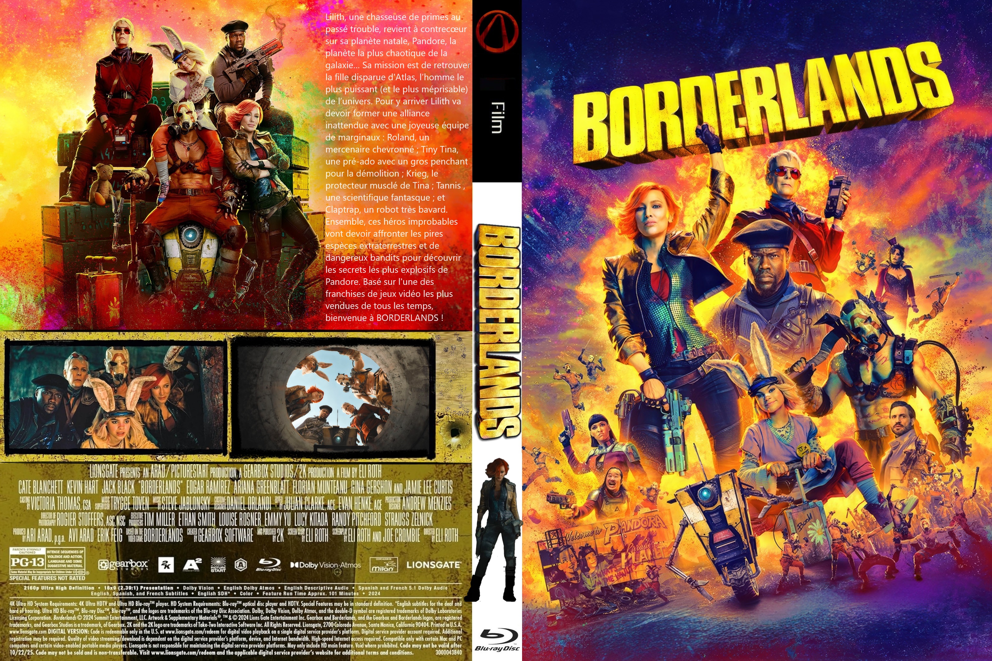 Jaquette DVD Borderlands custom