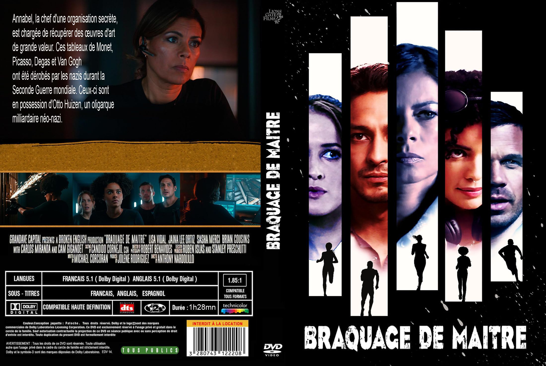 Jaquette DVD Braquage de maitre custom