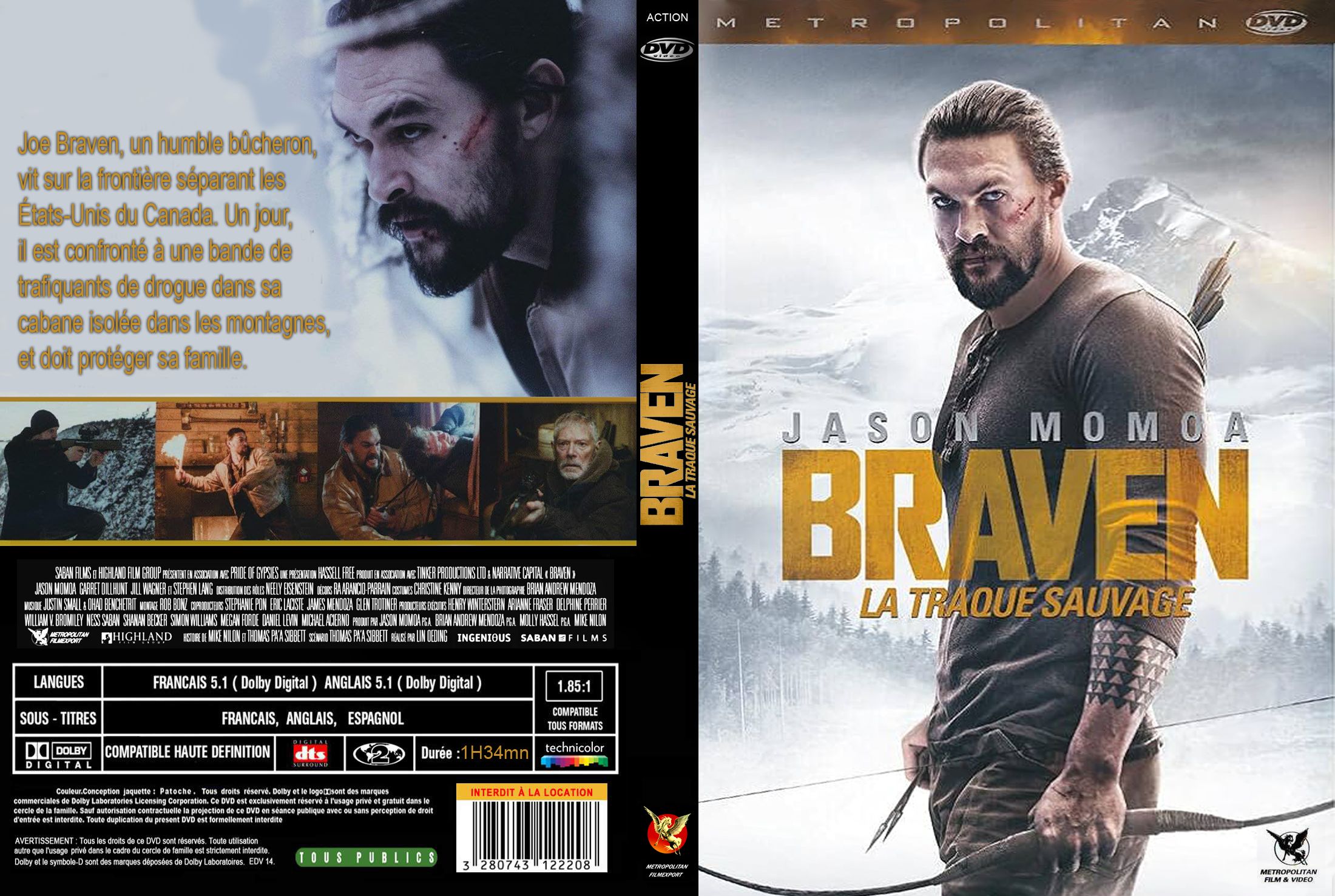 Jaquette DVD Braven custom