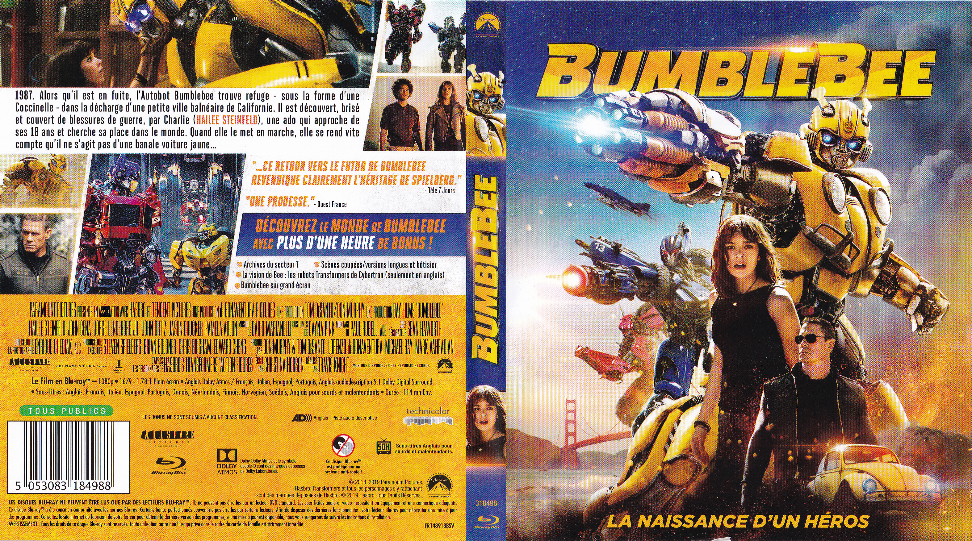 Jaquette DVD Bumblebee (BLU-RAY)