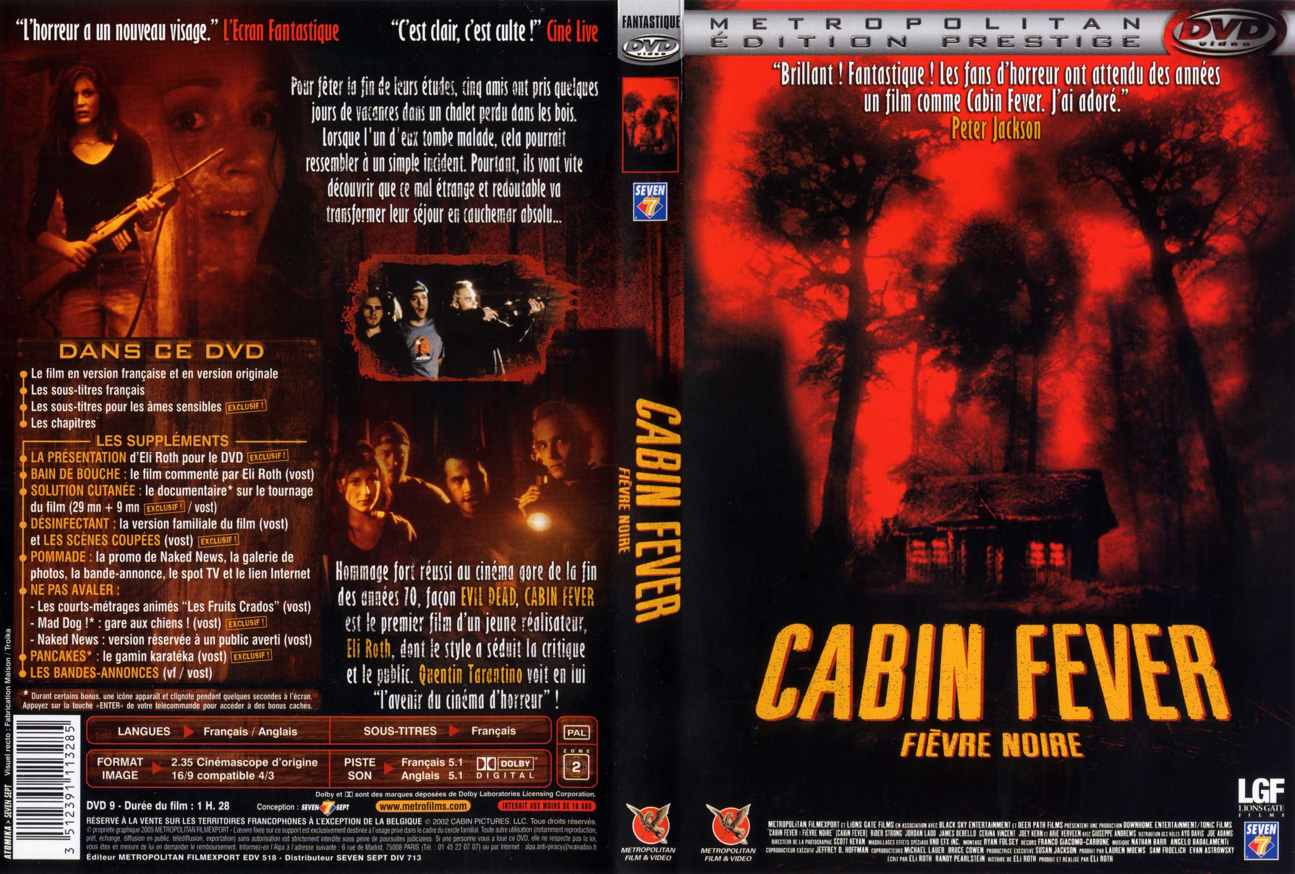 Jaquette DVD Cabin Fever