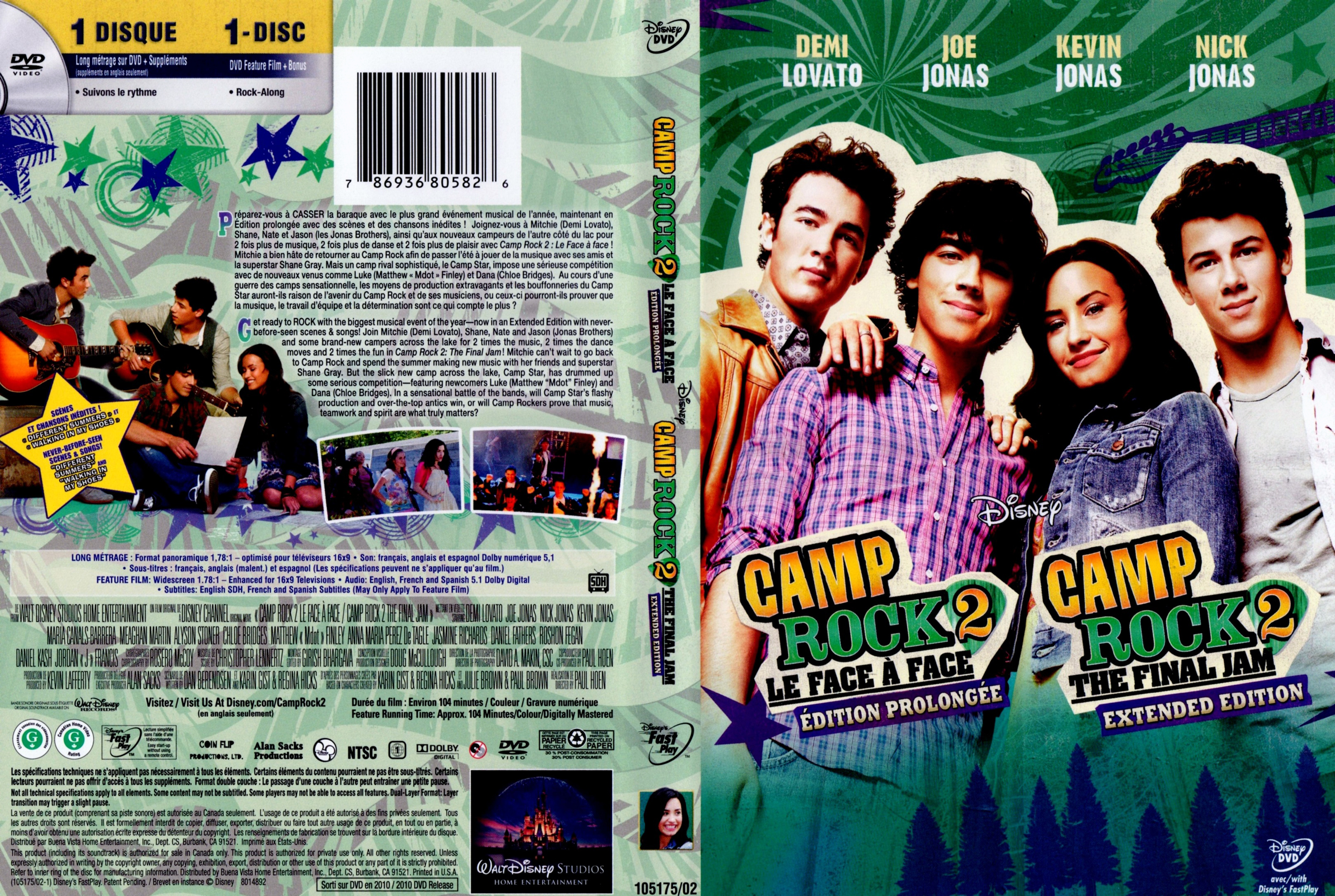 camp rock 1 and 2 dvd