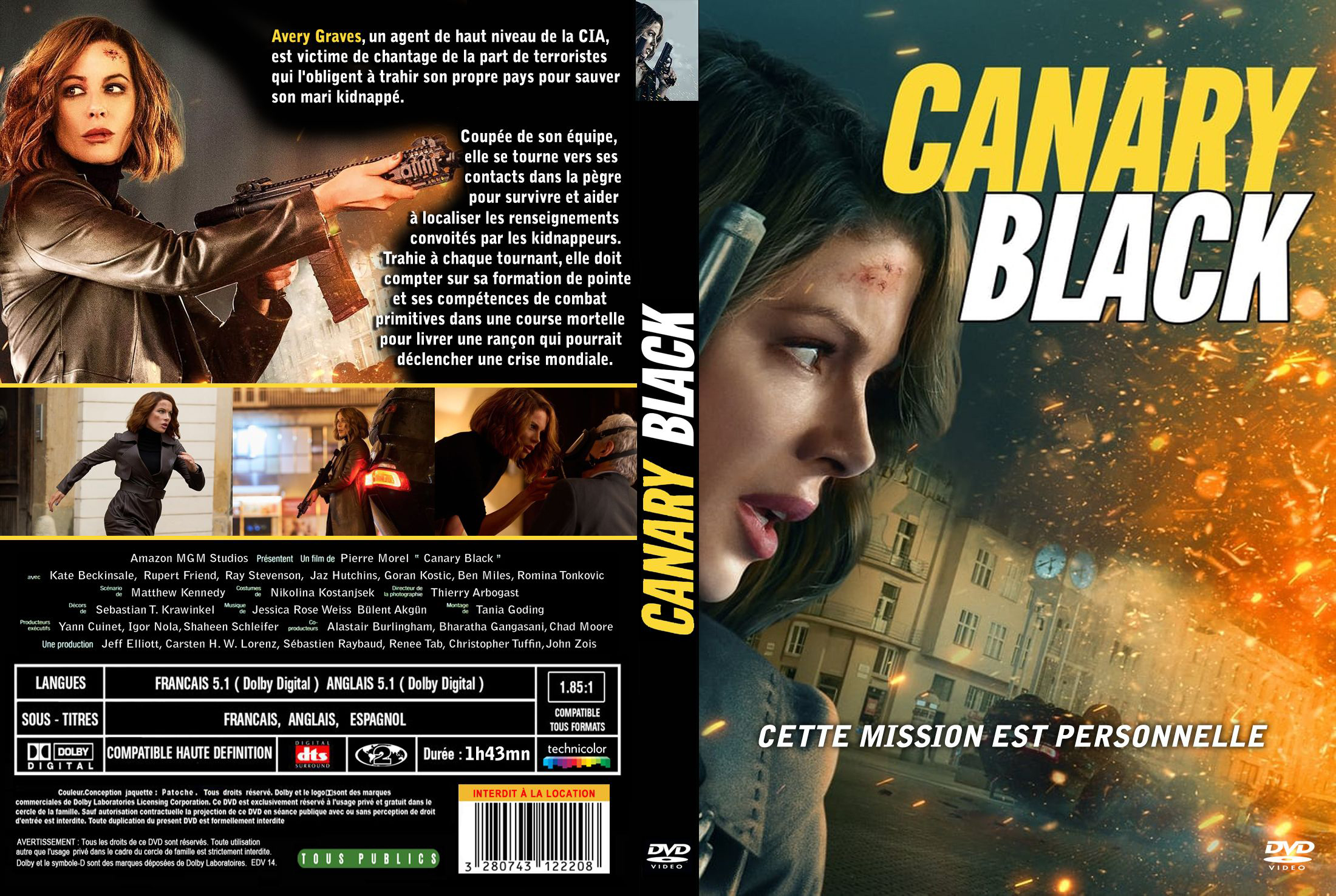 Jaquette DVD Canary black custom