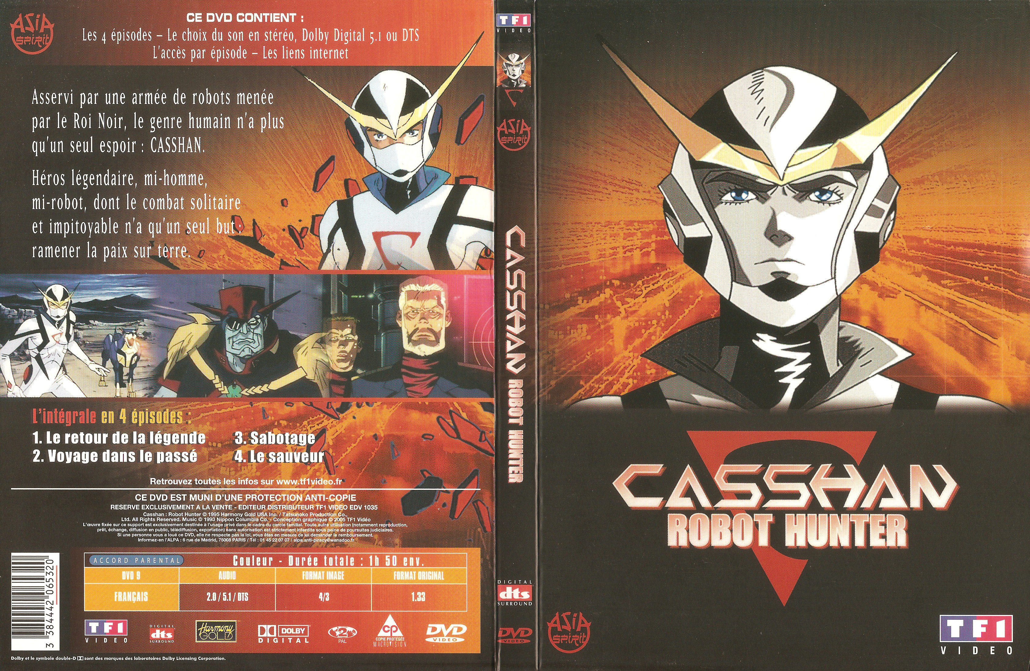 Jaquette DVD Casshan Robot Hunter