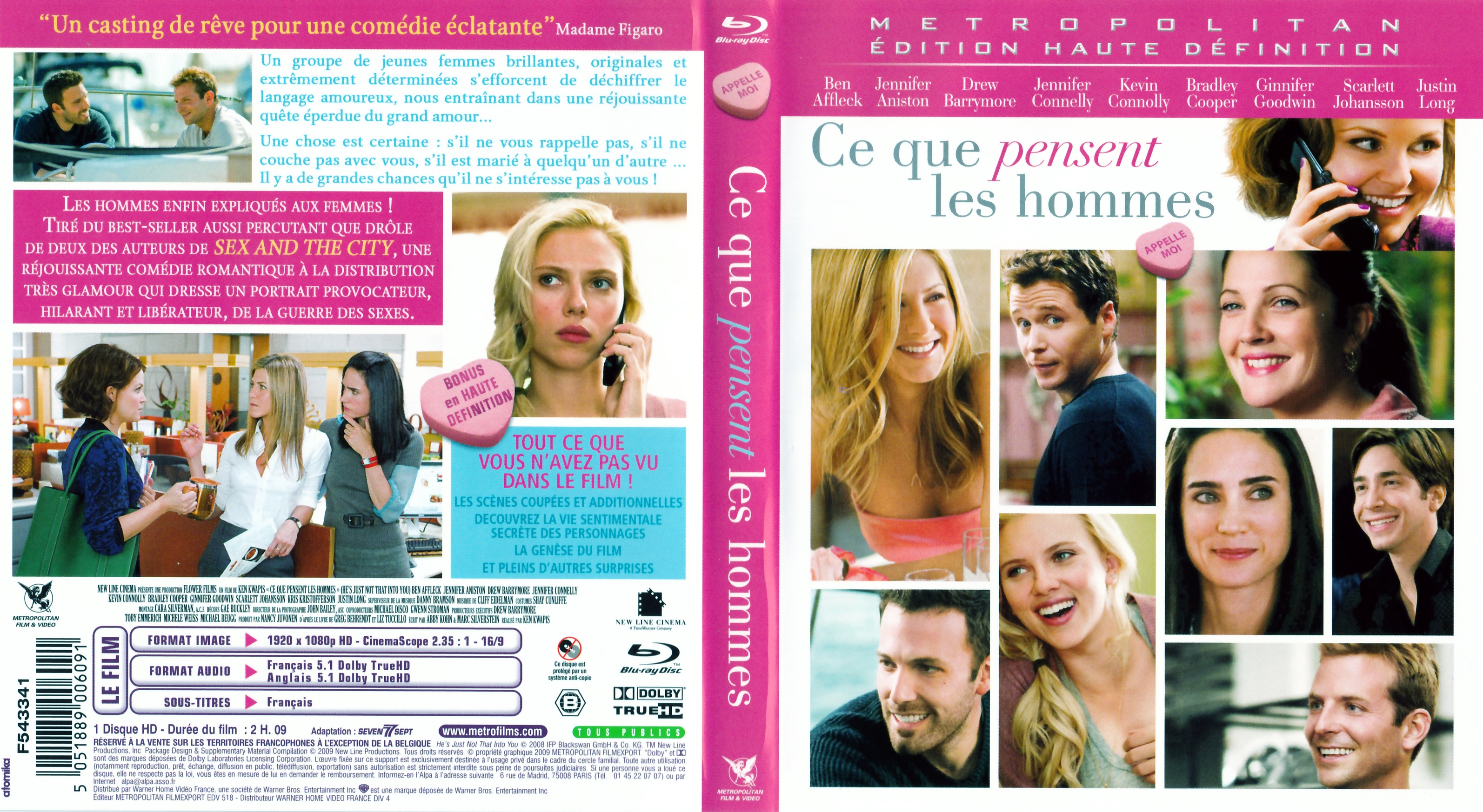 Jaquette DVD Ce que pensent les hommes (BLU-RAY)