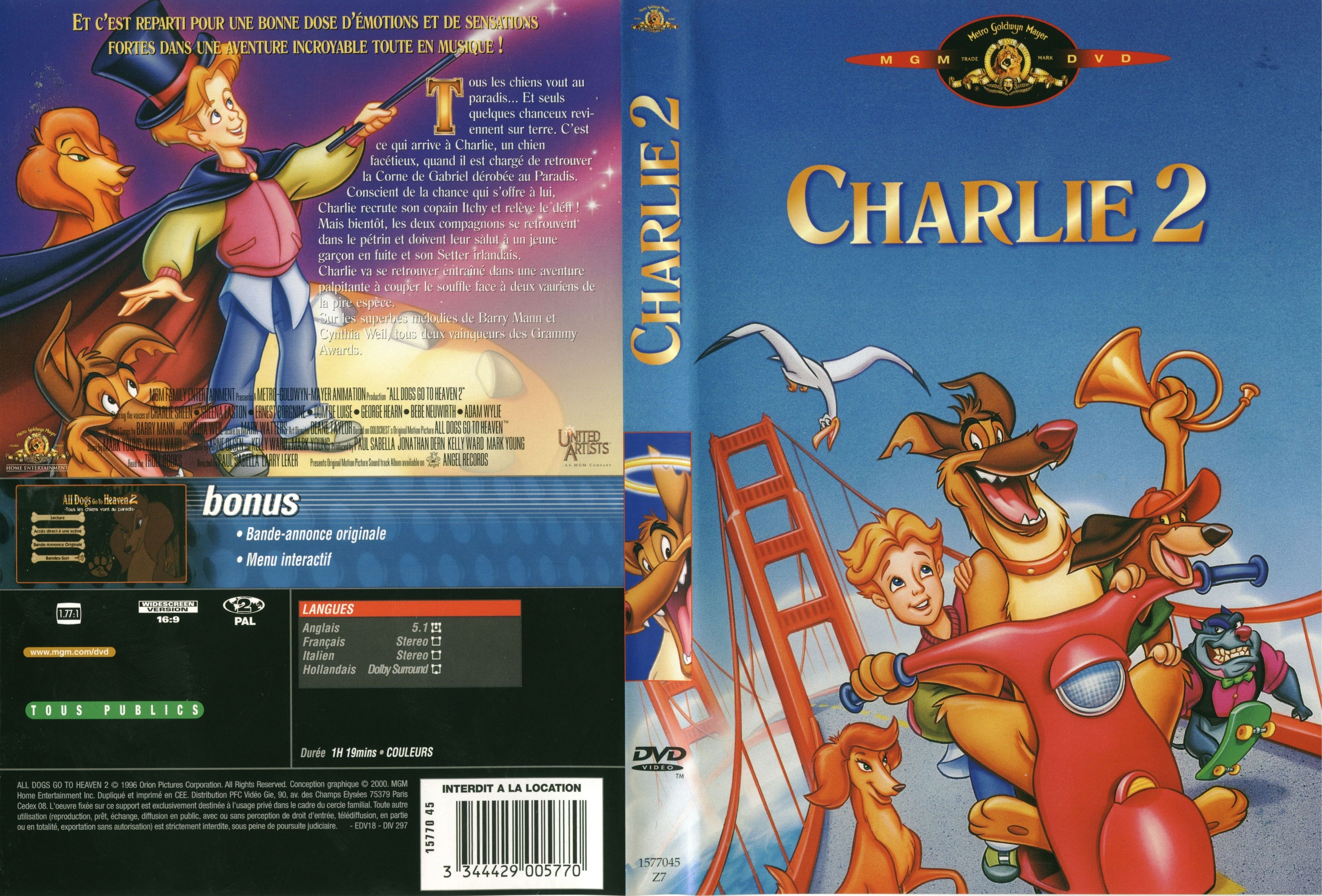 Jaquette DVD Charlie 2