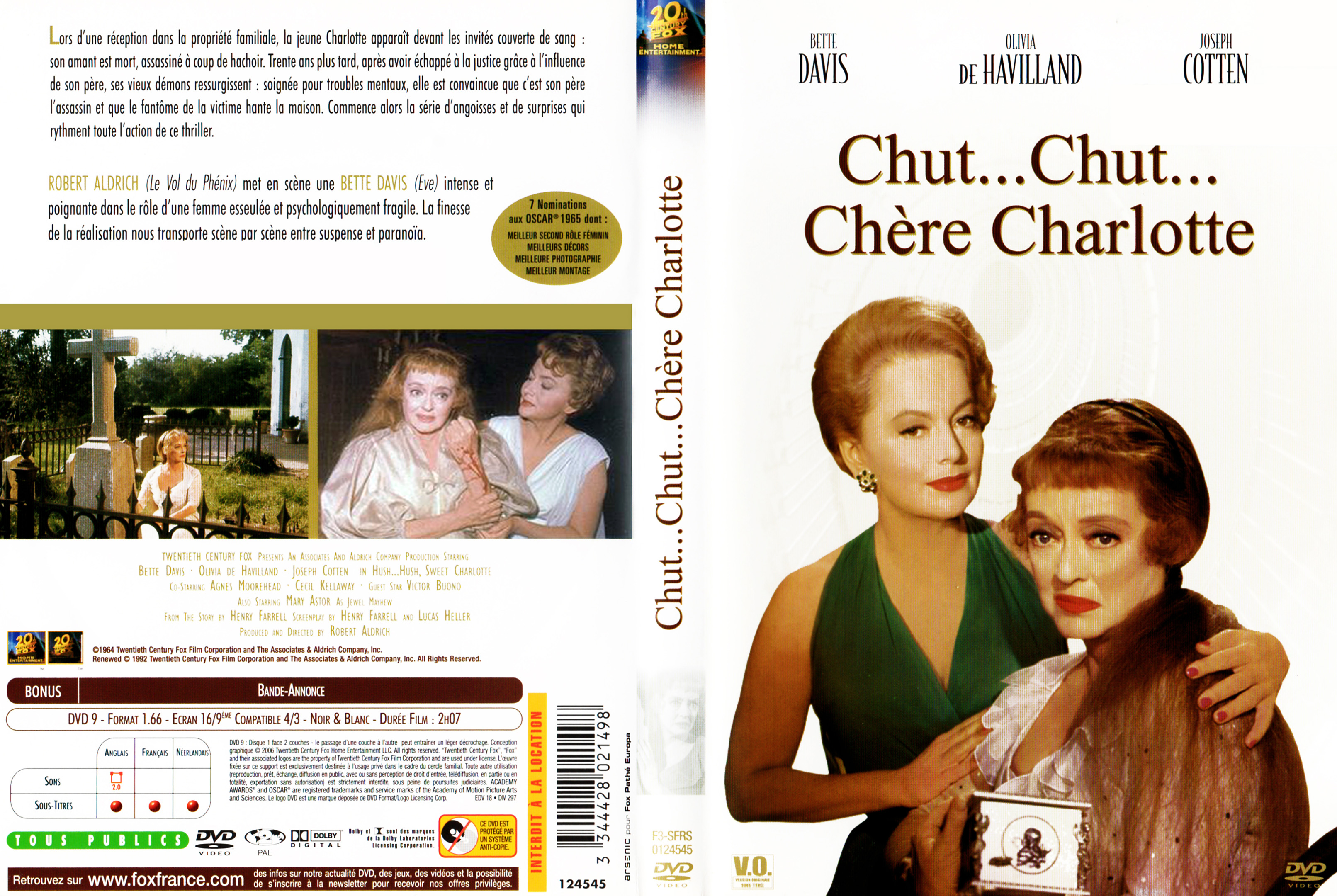 Jaquette DVD Chut chut chere Charlotte