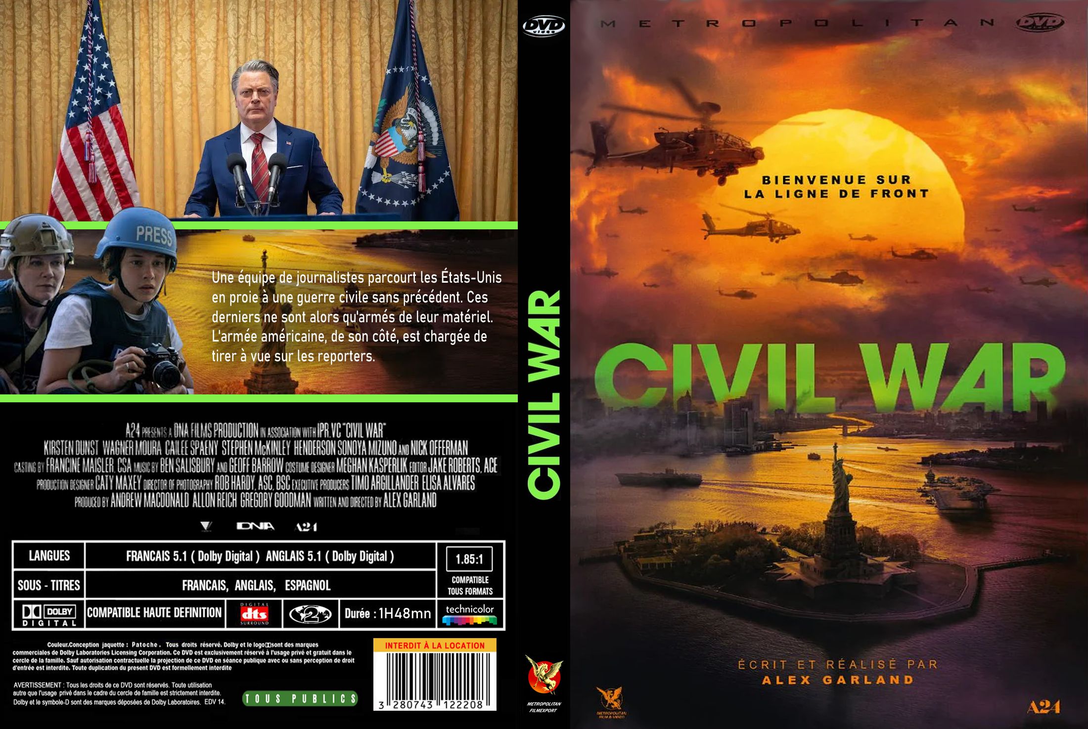 Jaquette DVD Civil War custom v2