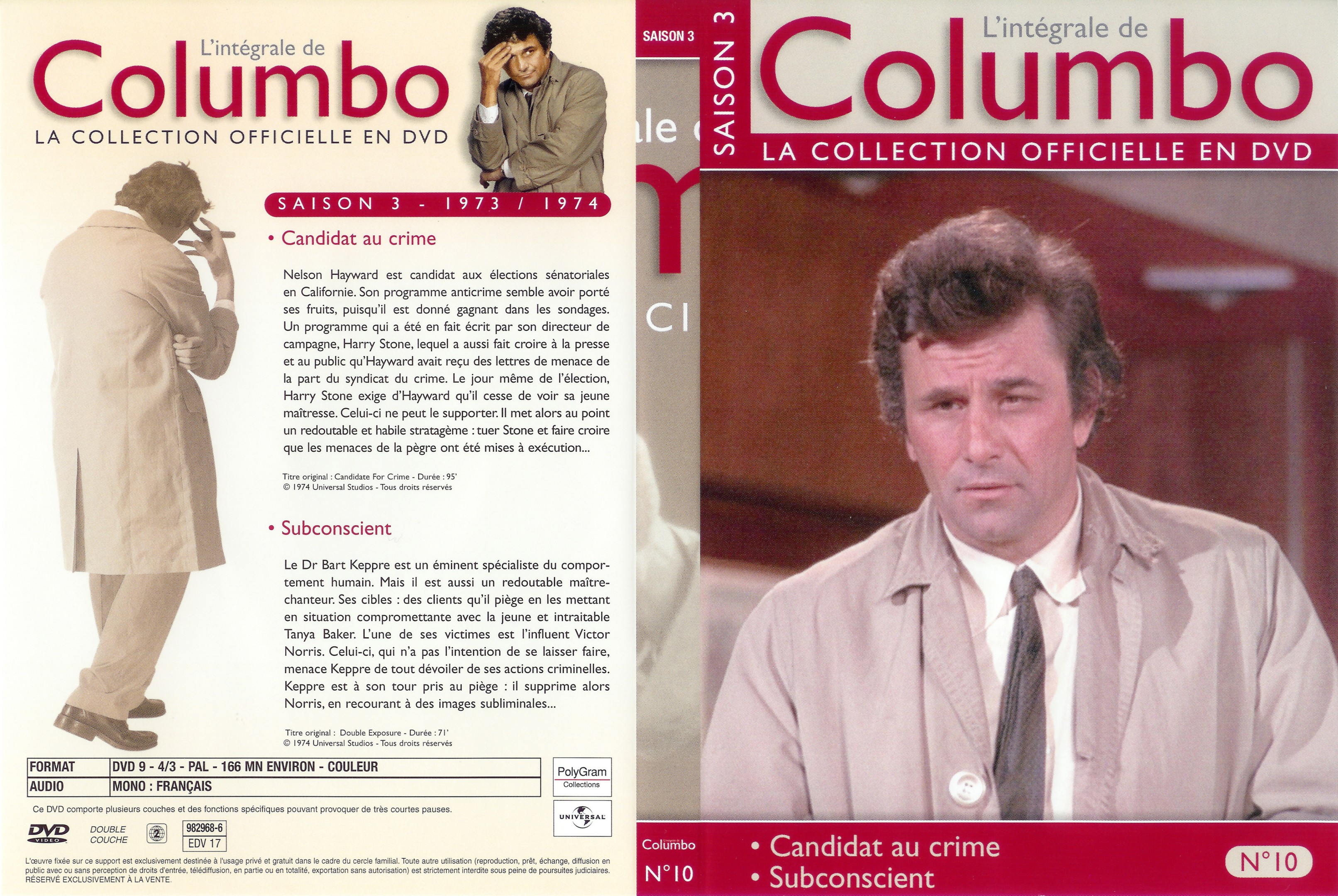 Jaquette DVD Columbo saison 3 vol 10