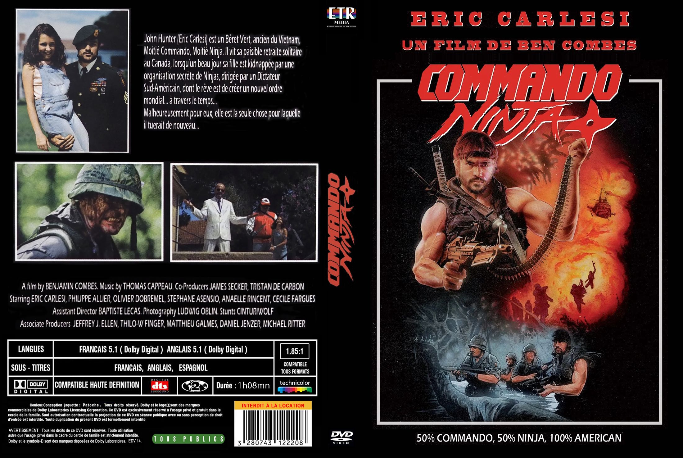 Jaquette DVD Commando Ninja custom