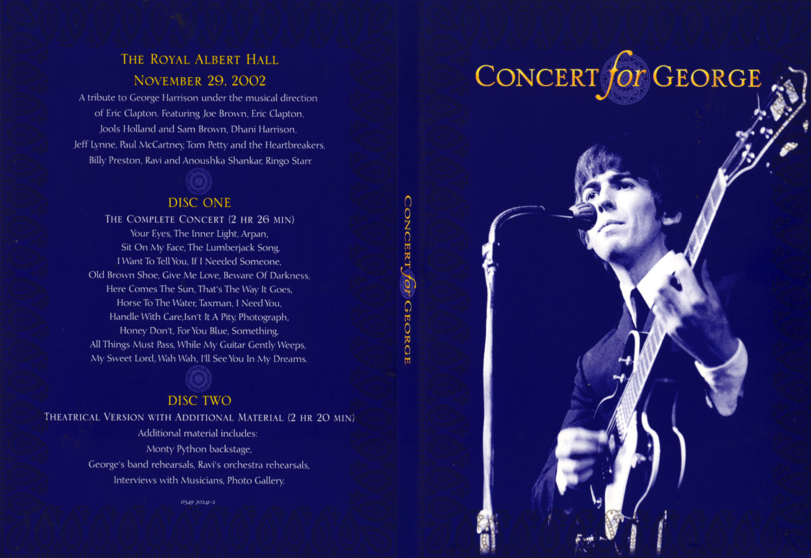 Jaquette DVD Concert for George - SLIM