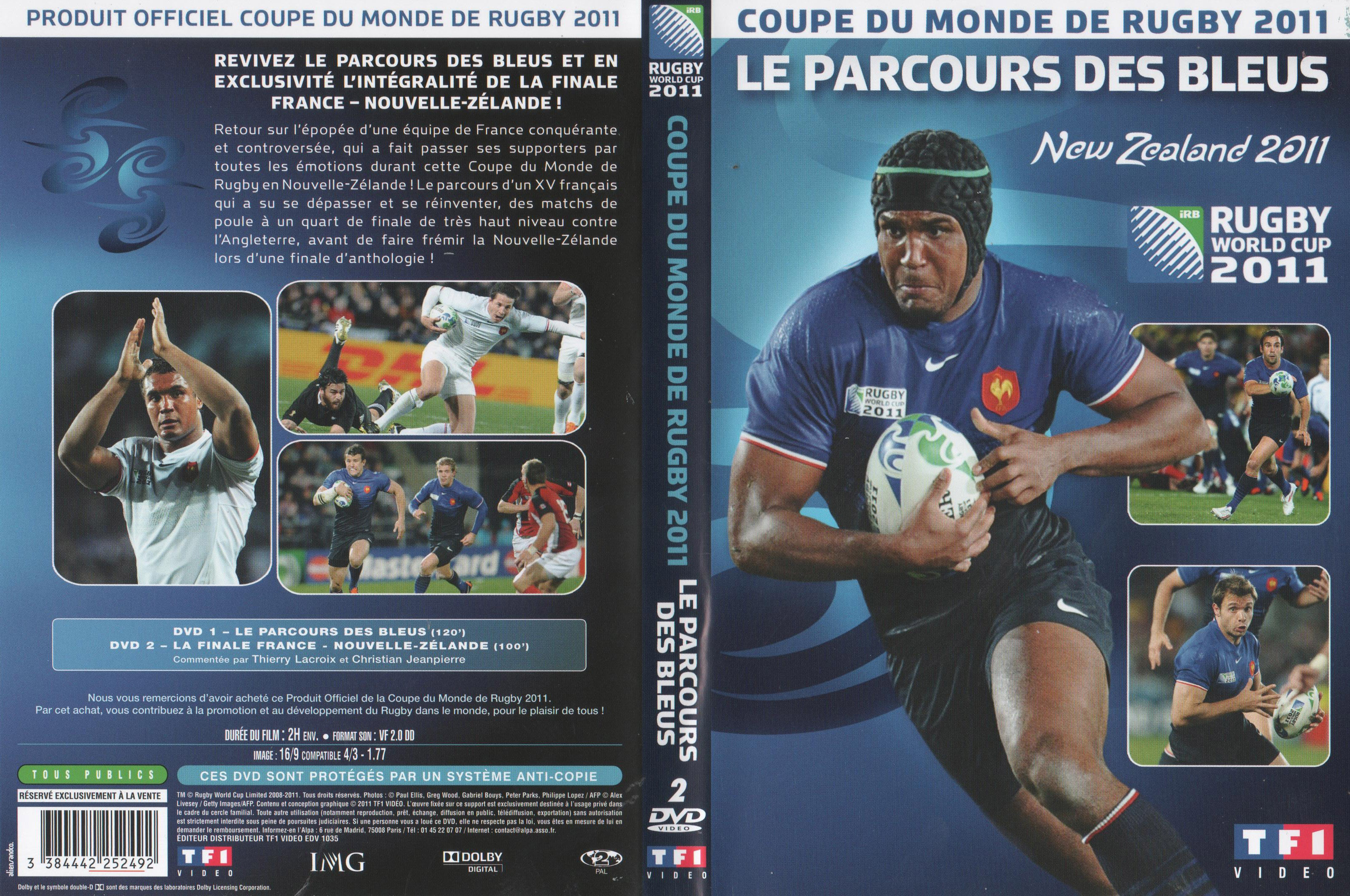 Jaquette DVD Coupe du Monde de Rugby 2011 (Le Parcours des Bleus)
