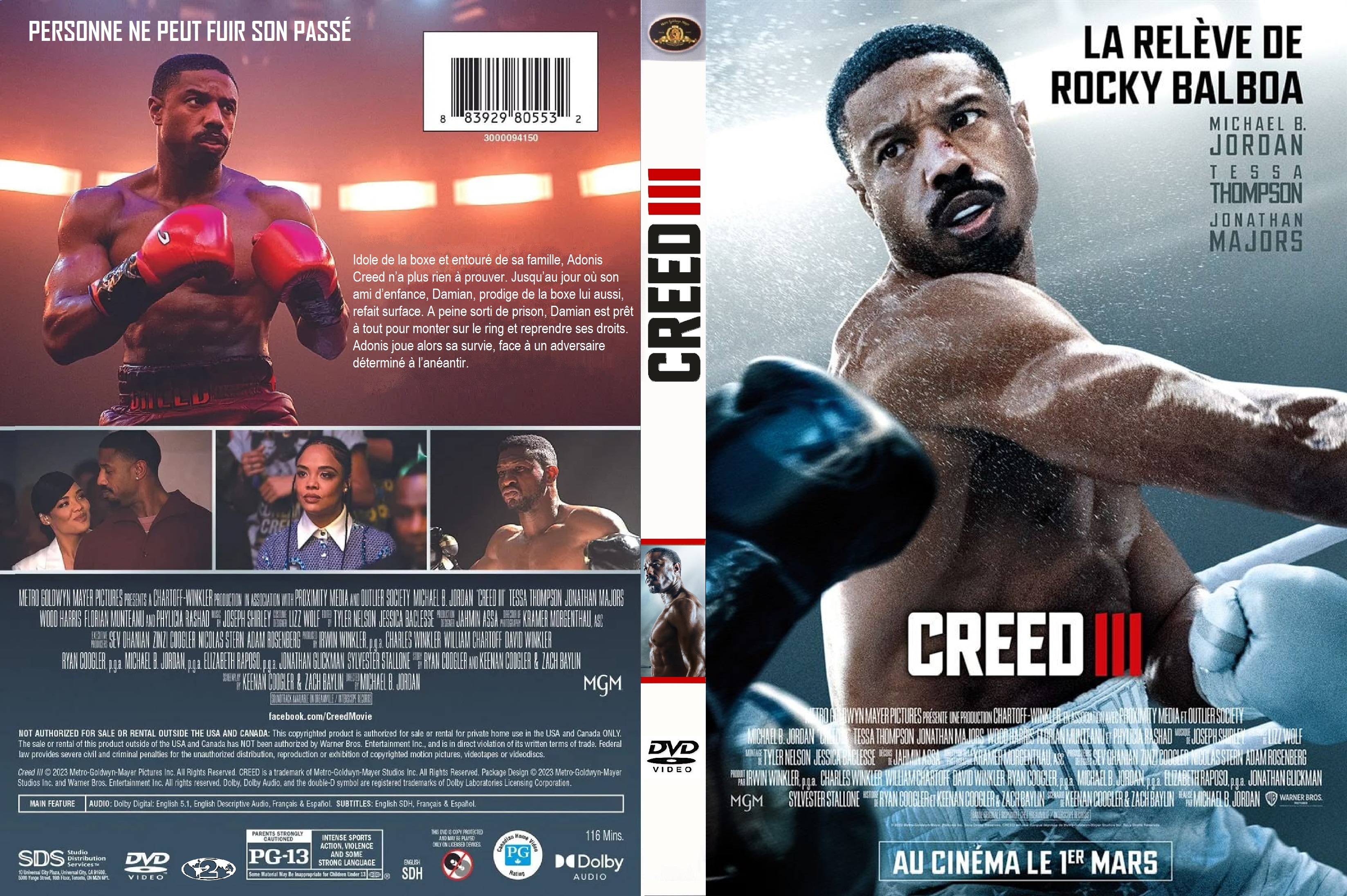 Jaquette DVD Creed III custom v2 