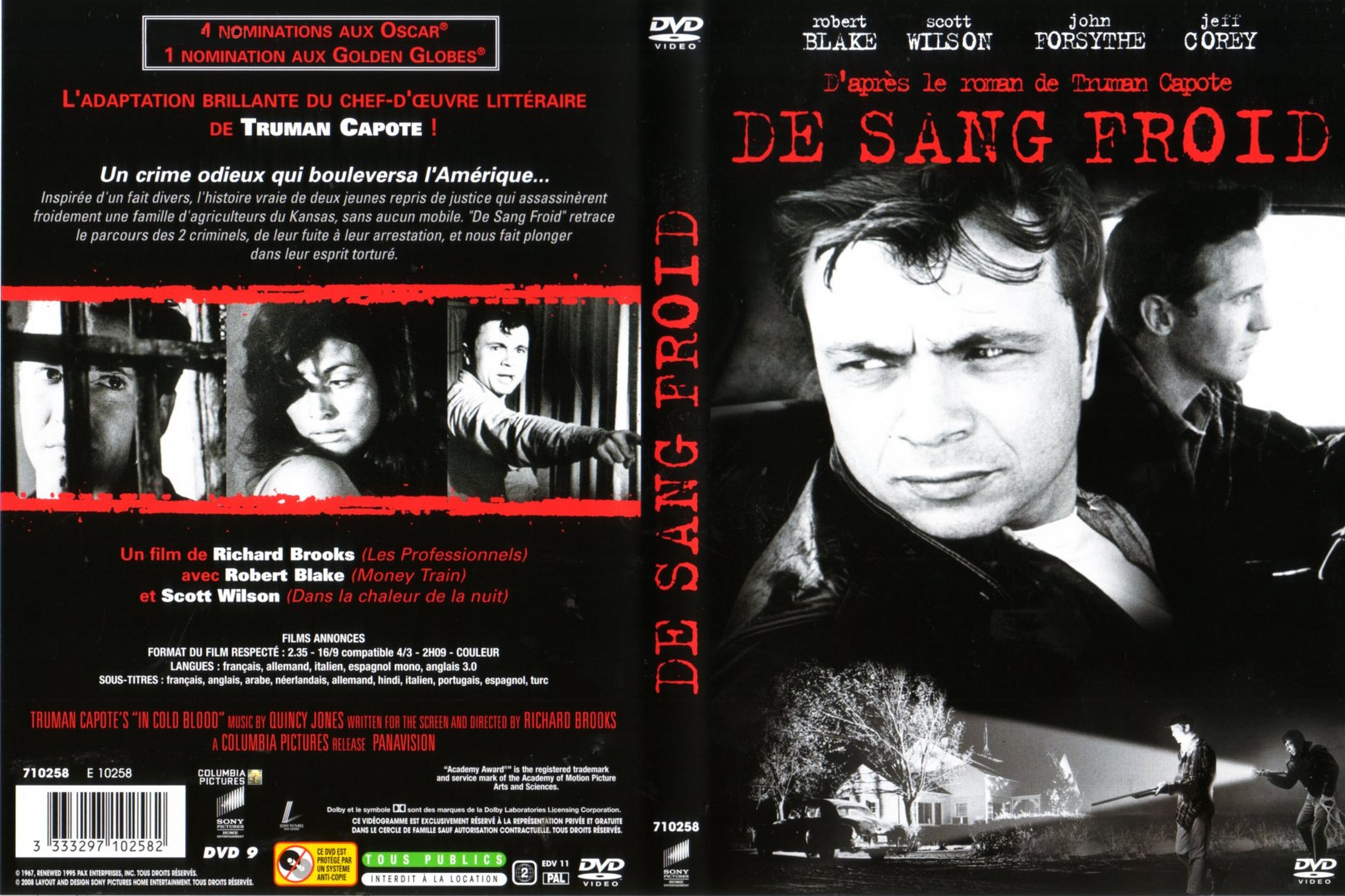 Jaquette DVD De sang froid (1967)