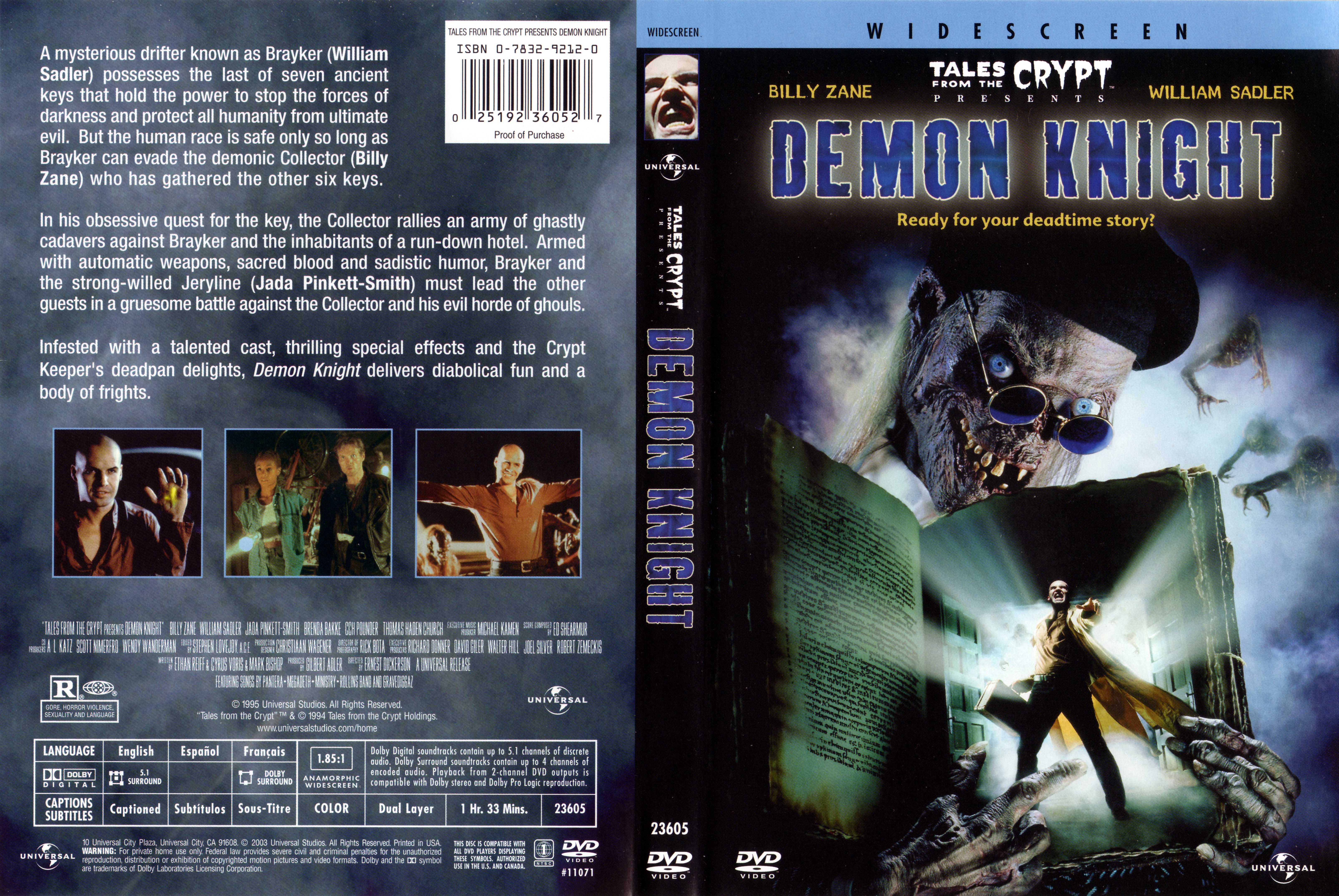 Jaquette DVD Demon knight Zone 1