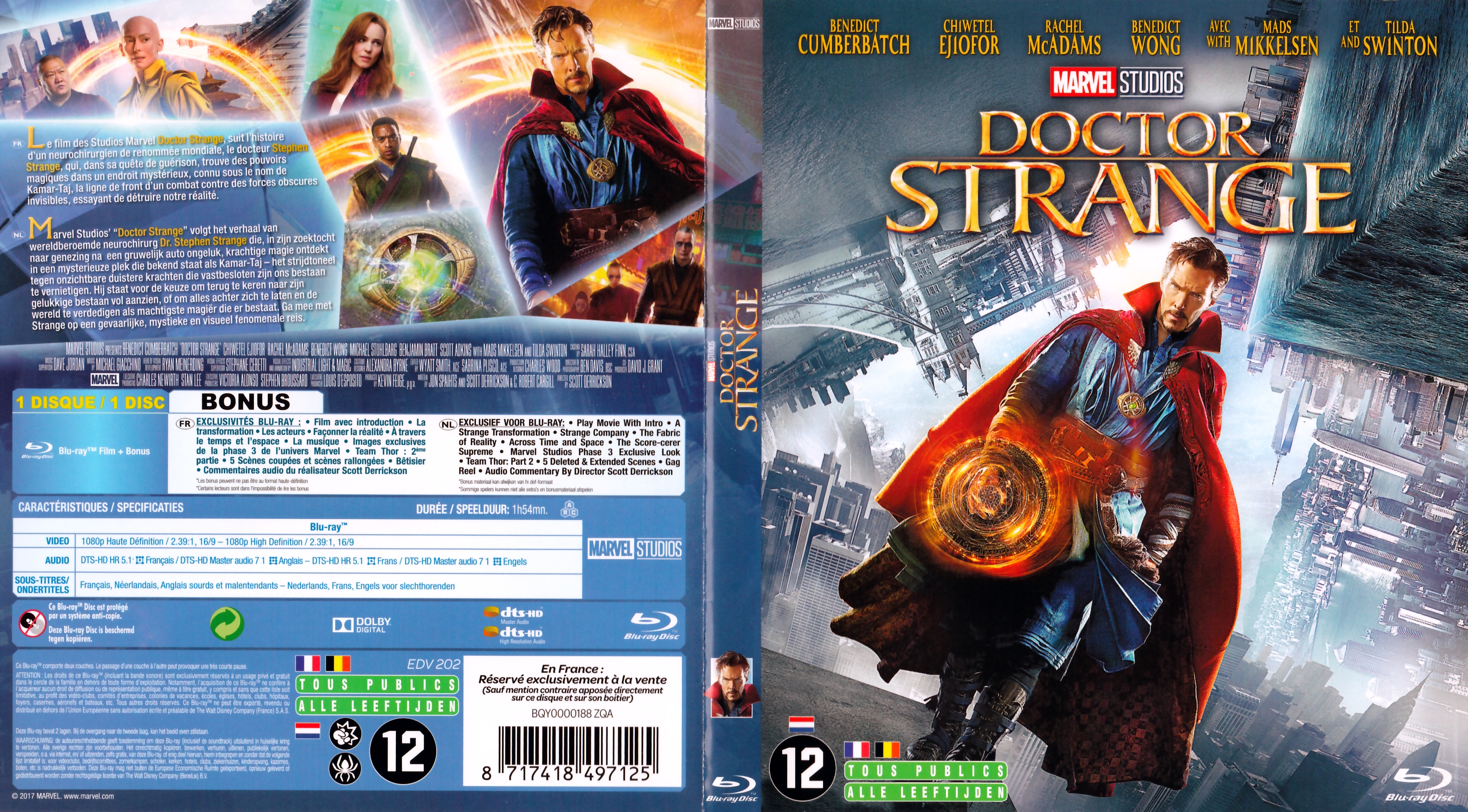 Jaquette DVD Doctor Strange (BLU-RAY)