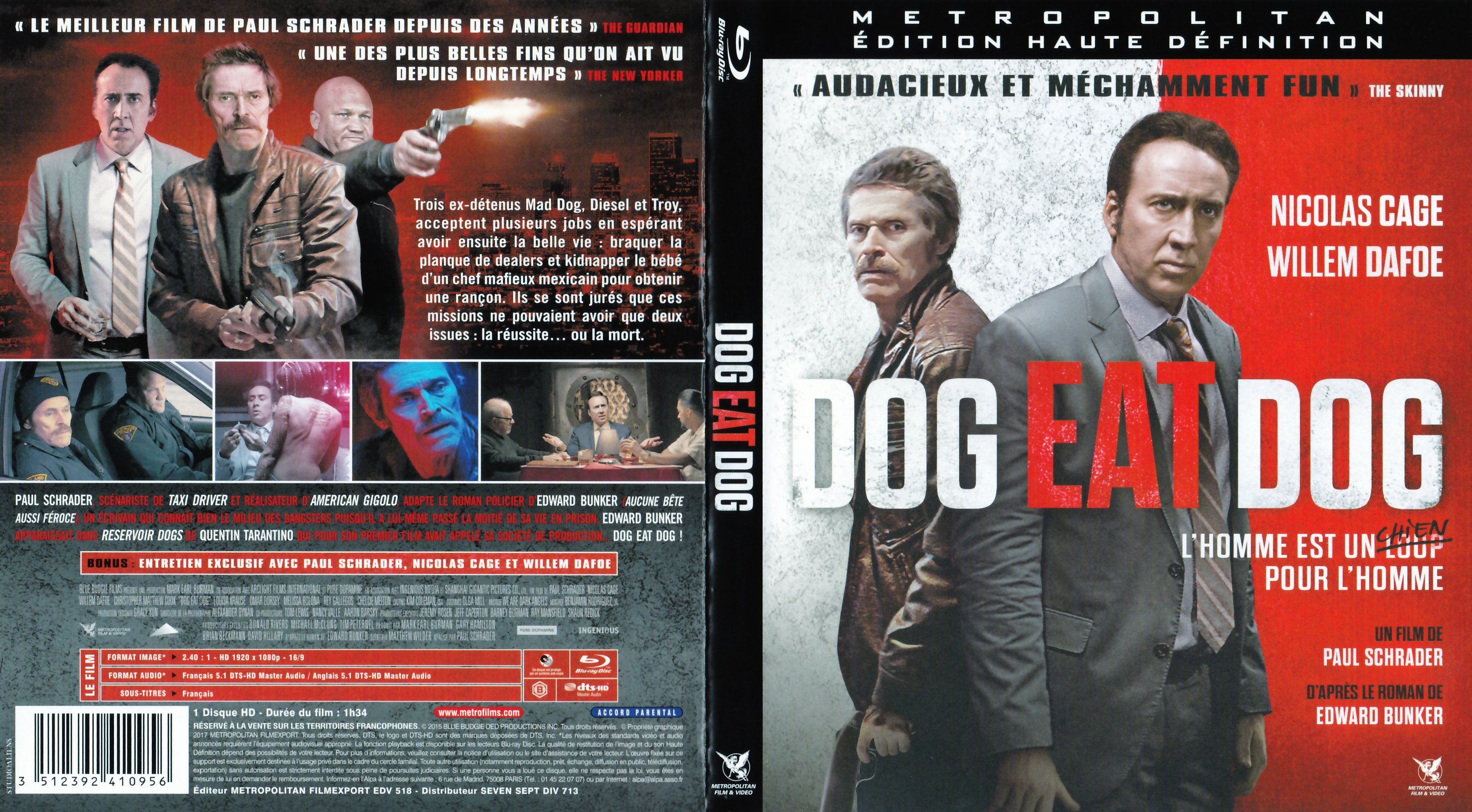 Jaquette DVD Dog eat dog (BLU-RAY)