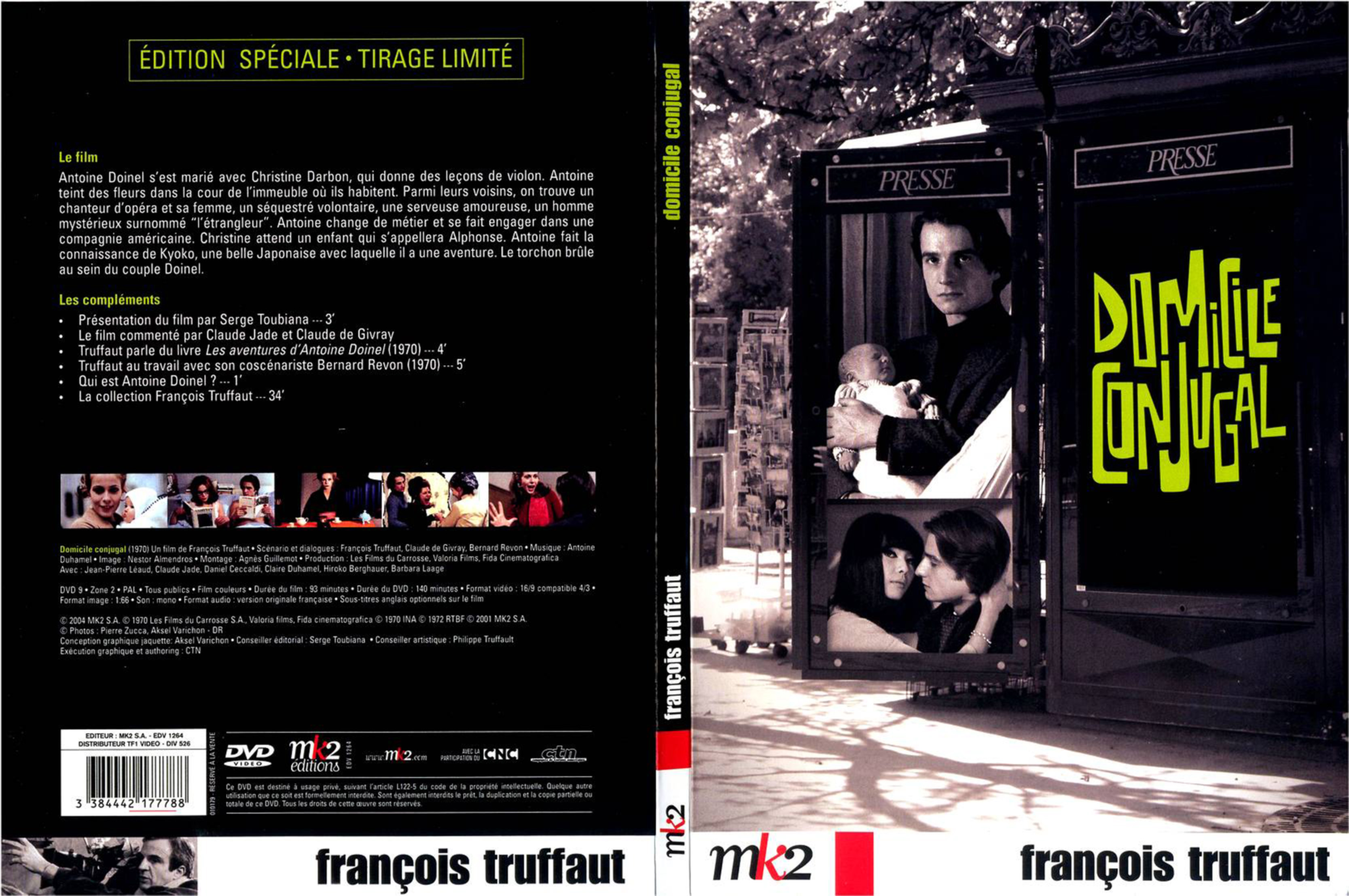 Jaquette DVD Domicile conjugal