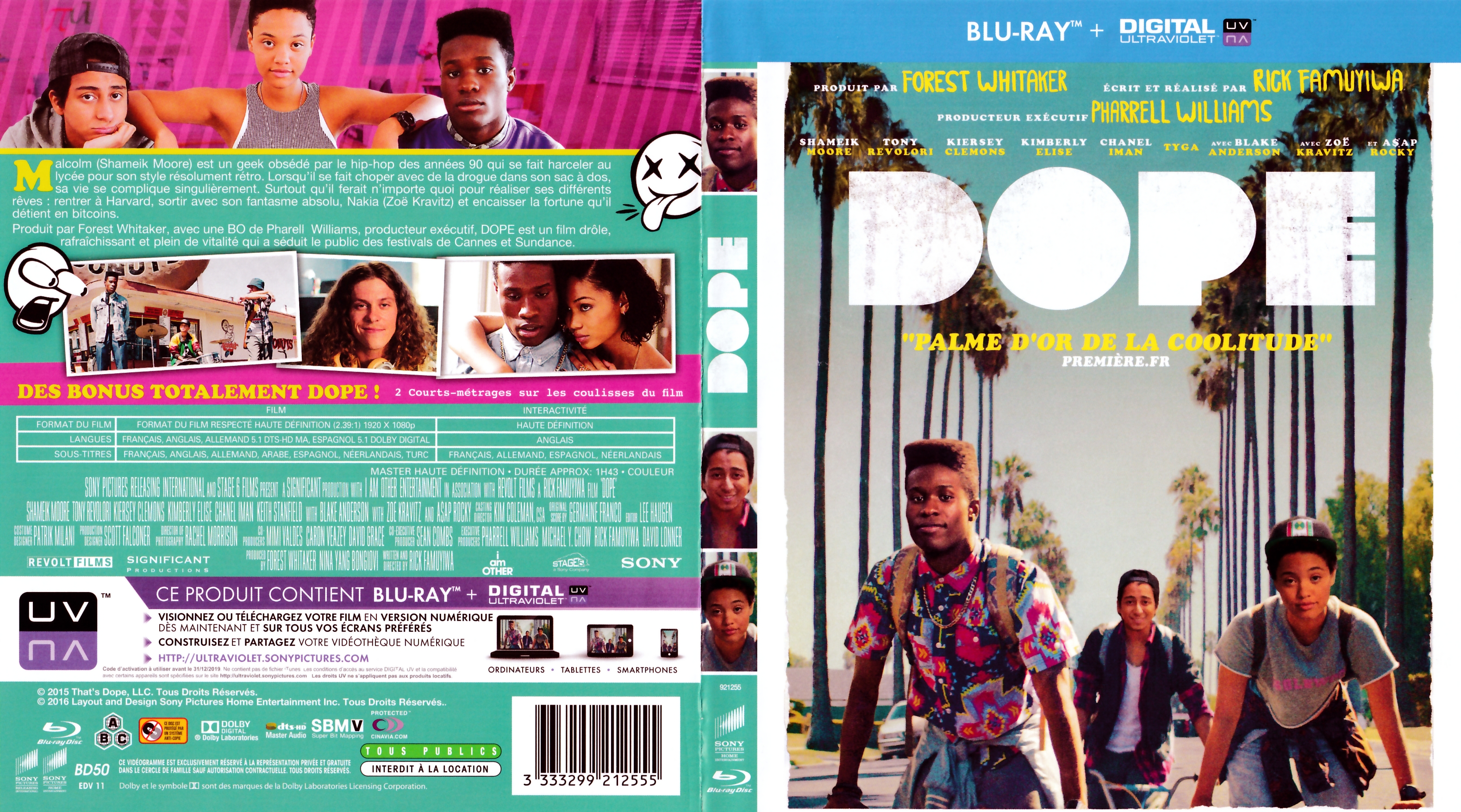 Jaquette DVD Dope 2015 (BLU-RAY)