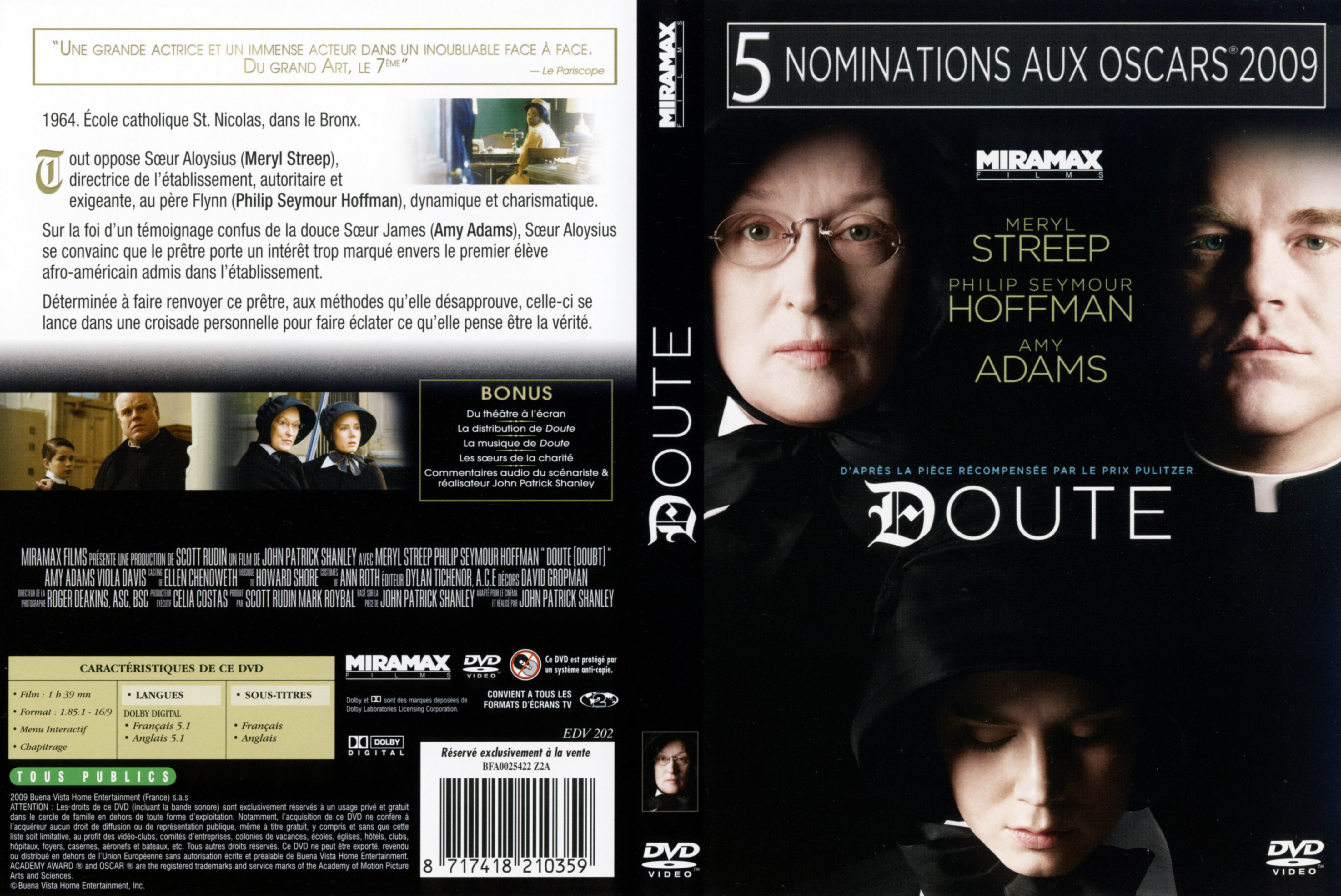 Jaquette DVD Doute