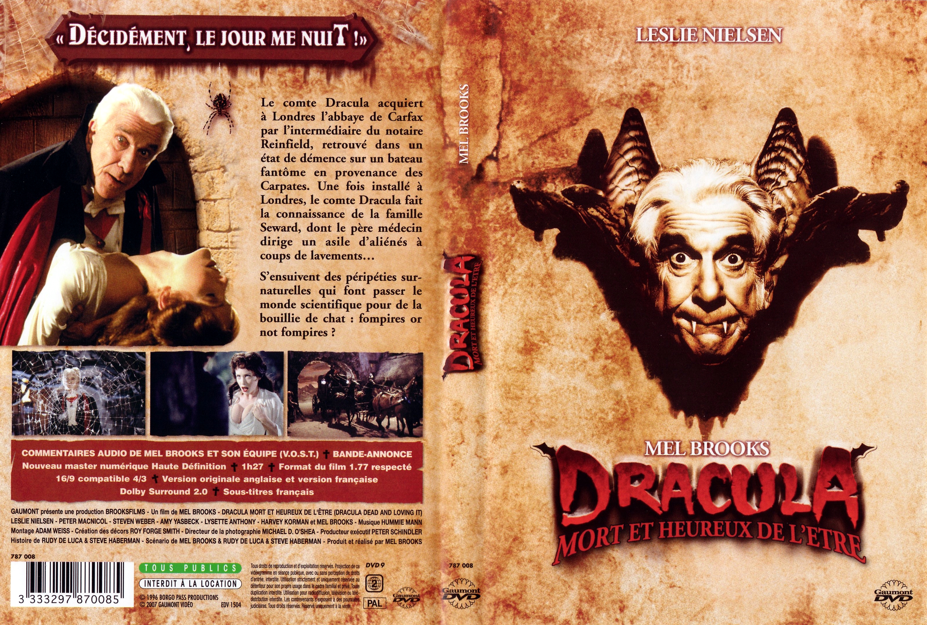 Jaquette DVD Dracula mort et heureux de l