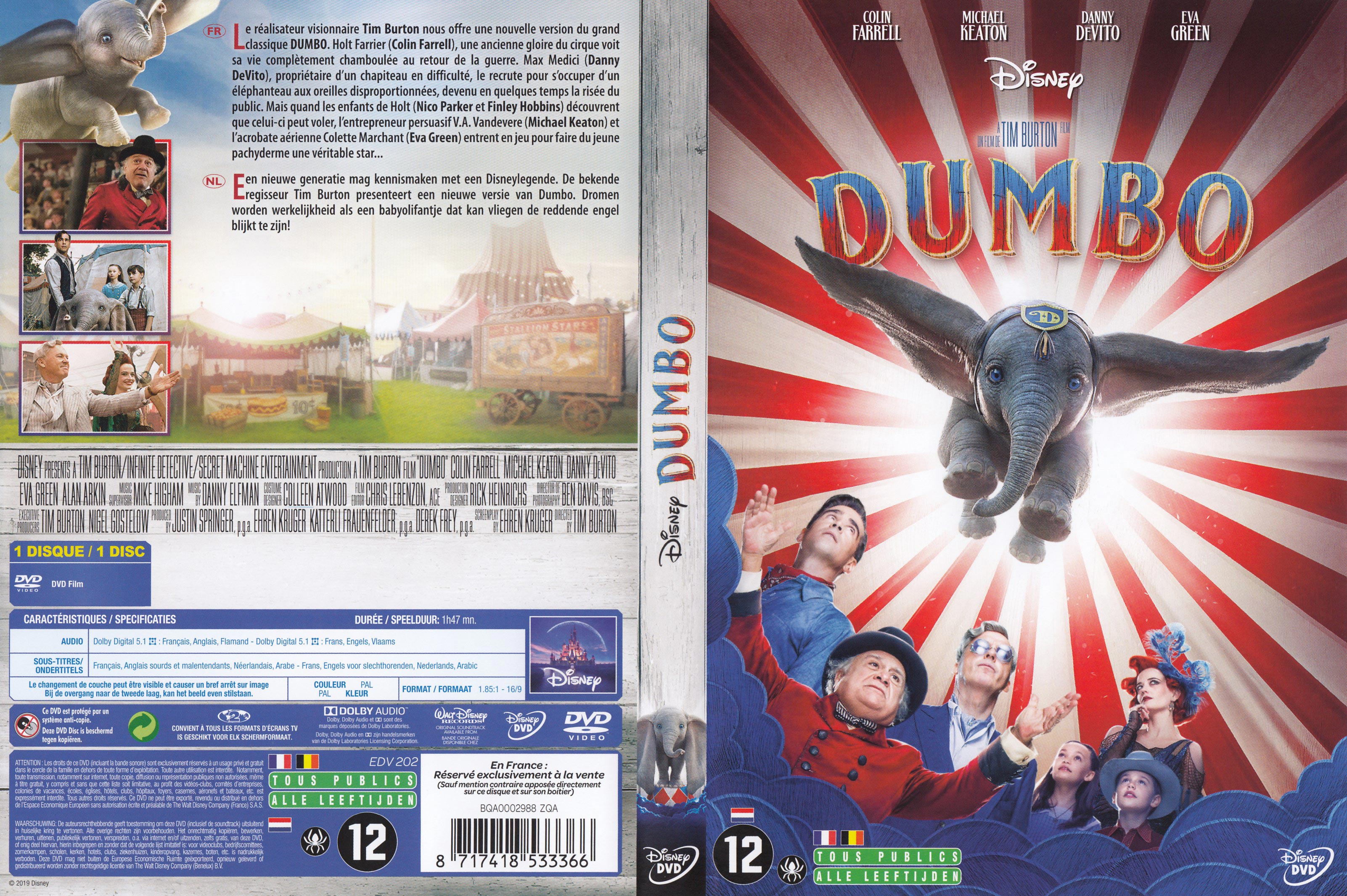 Jaquette DVD Dumbo (2019)