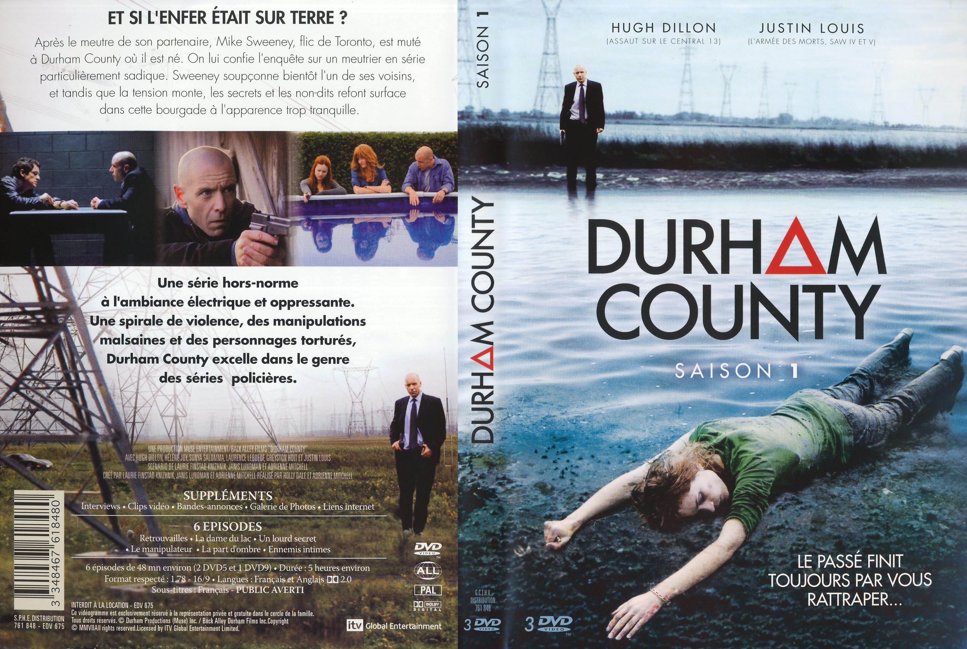 Jaquette DVD Durham county Saison 1