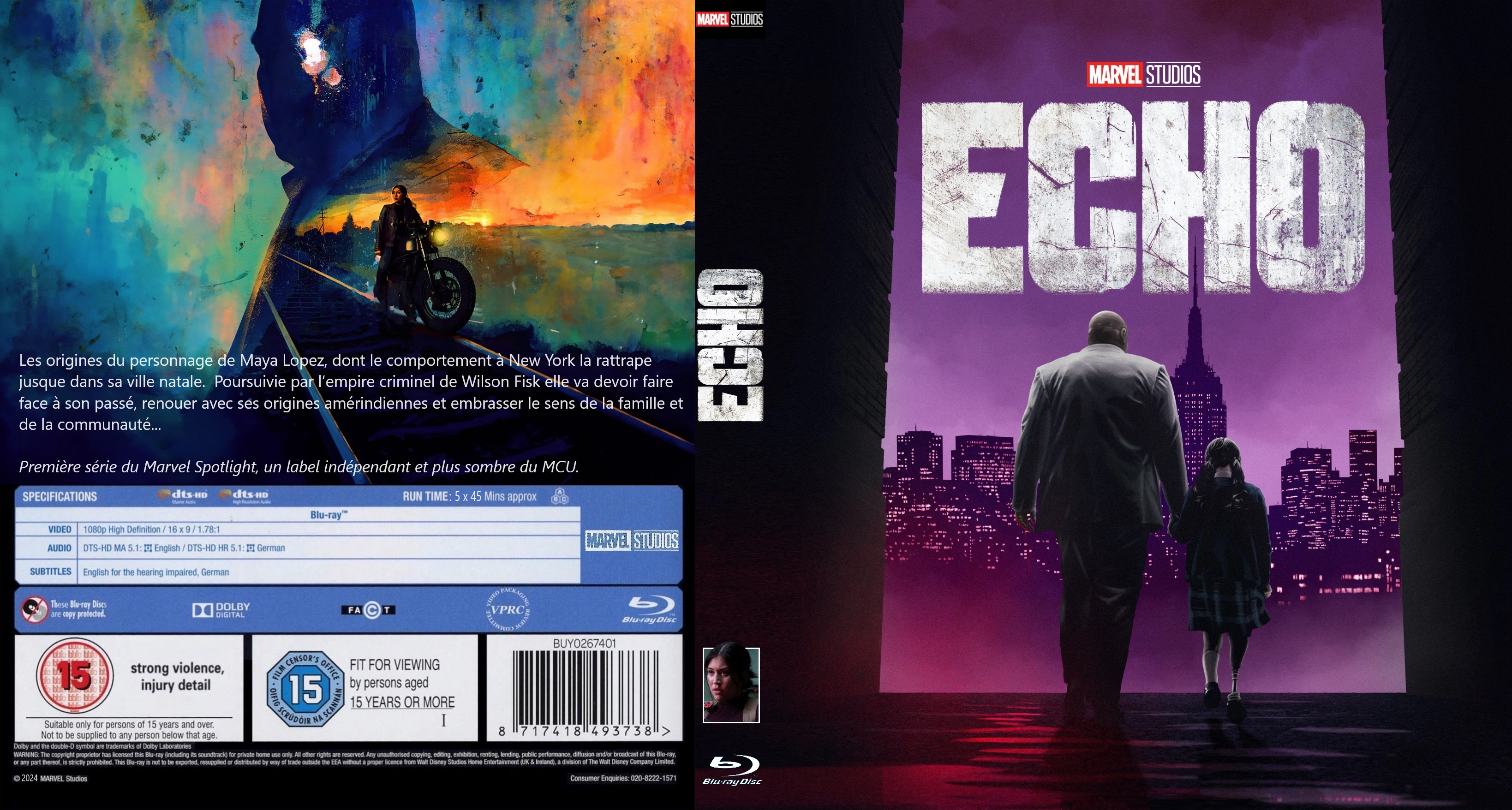 Jaquette DVD Echo saison 1 BLU-RAY custom