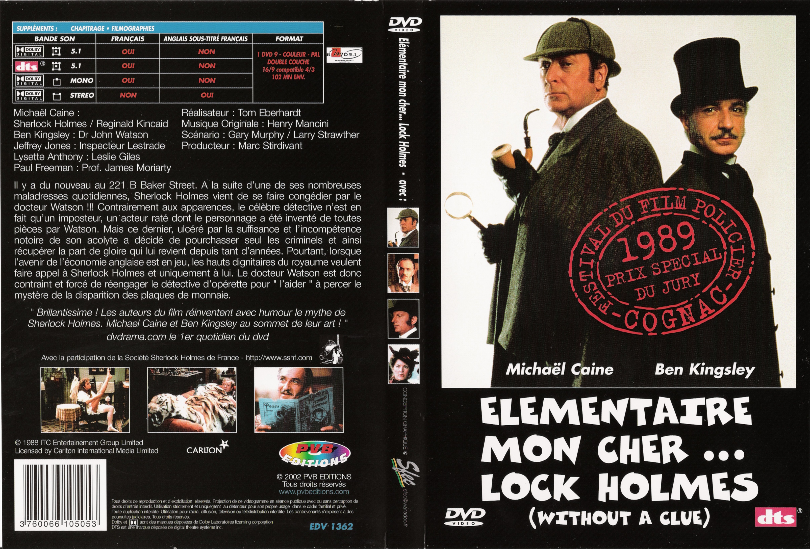 Jaquette DVD Elementaire mon cher Lock Holmes v2